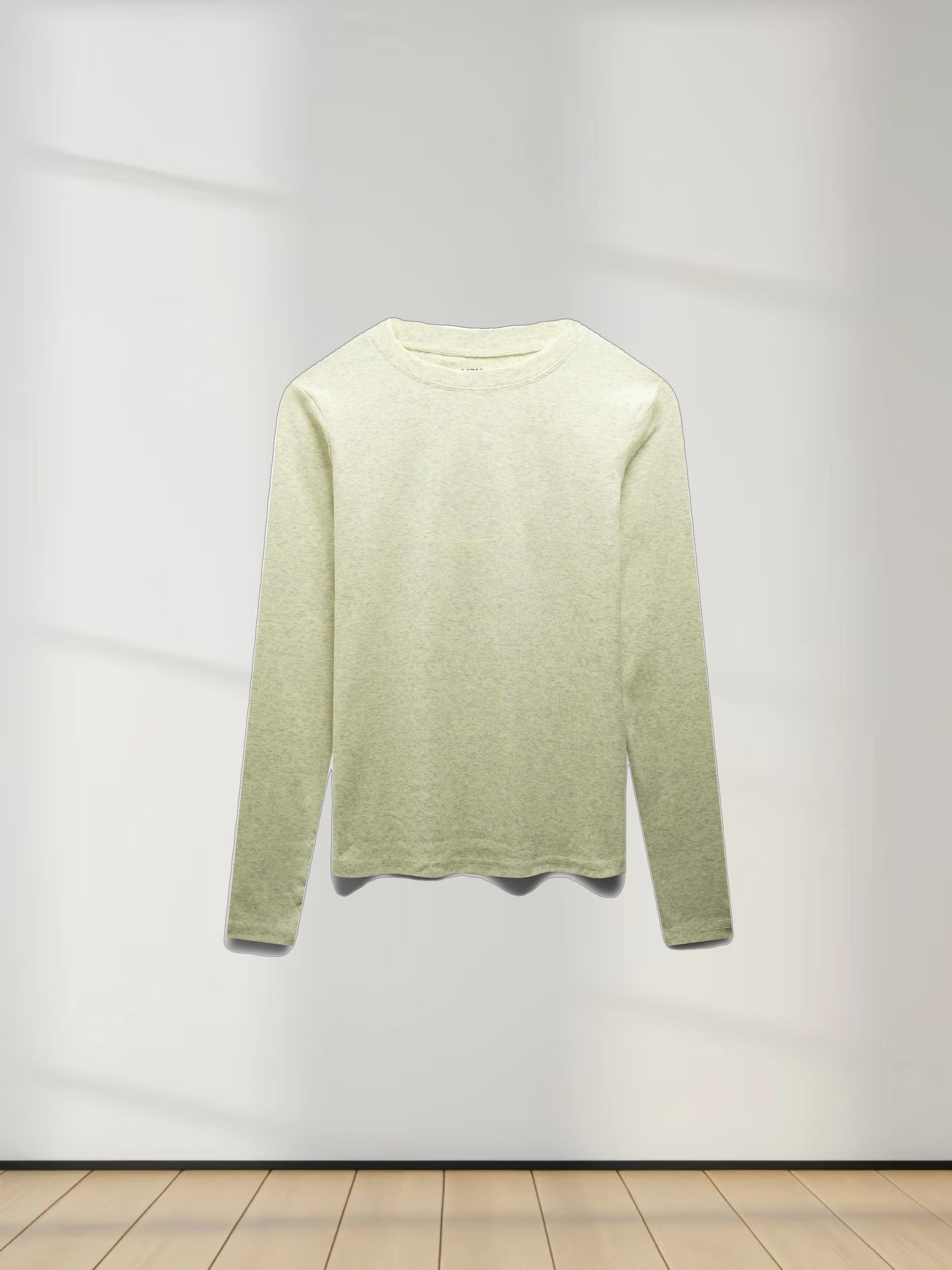 CLASSIC TEE LONG SLEEVE-YELLOW HEATHERED