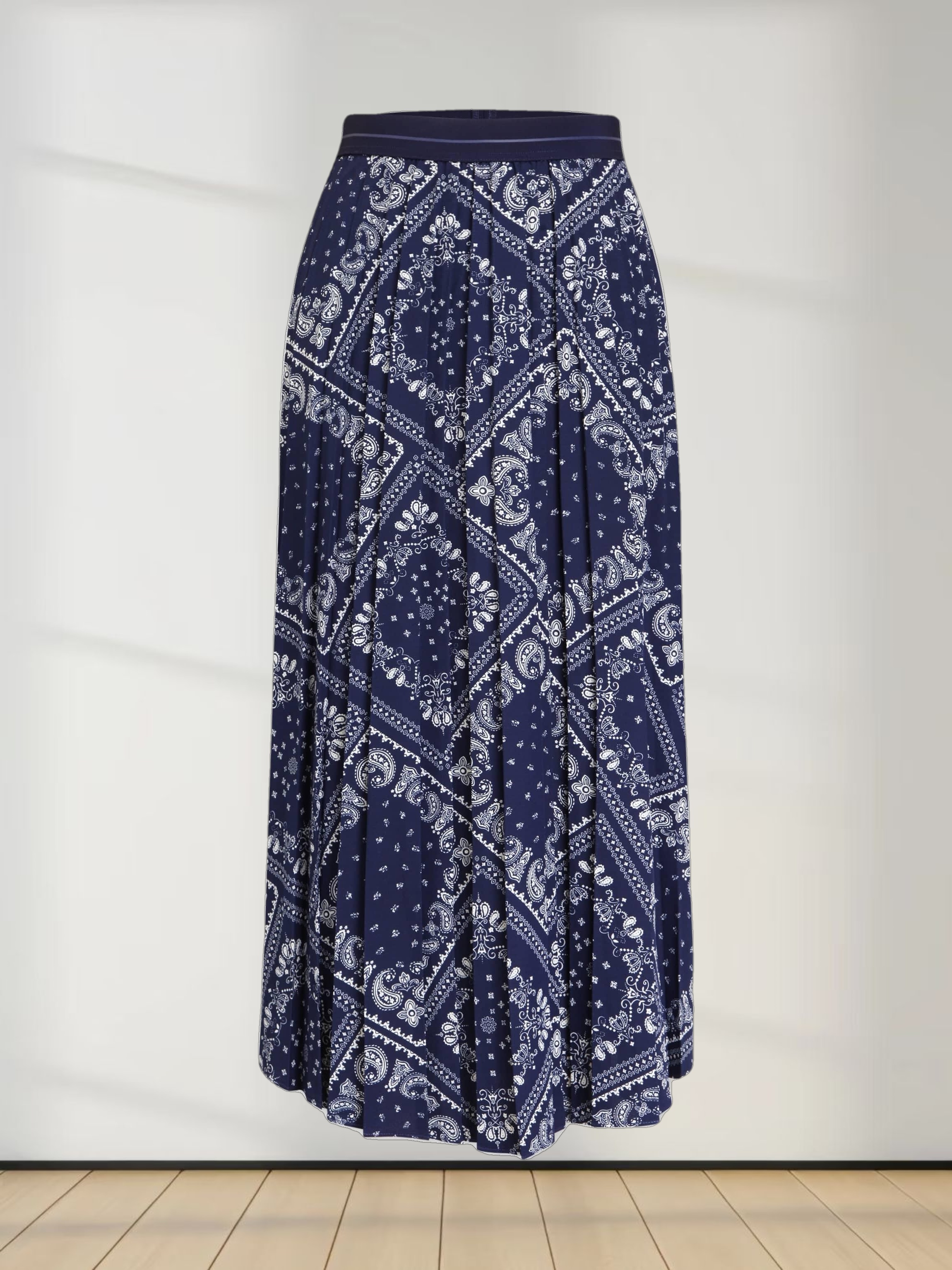 Printed Pleated Skirt 37