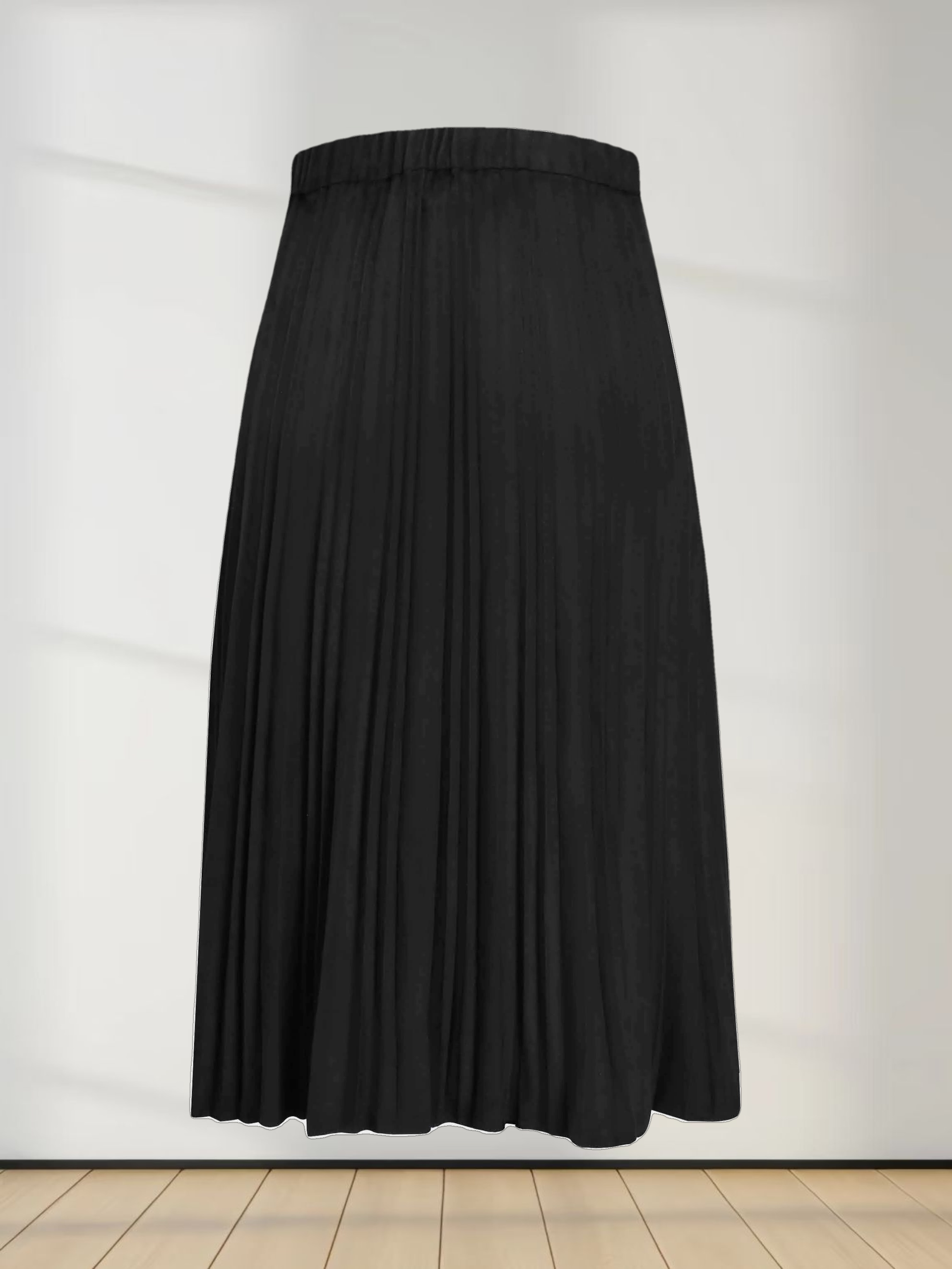 Pleated Faux Suede Skirt 25