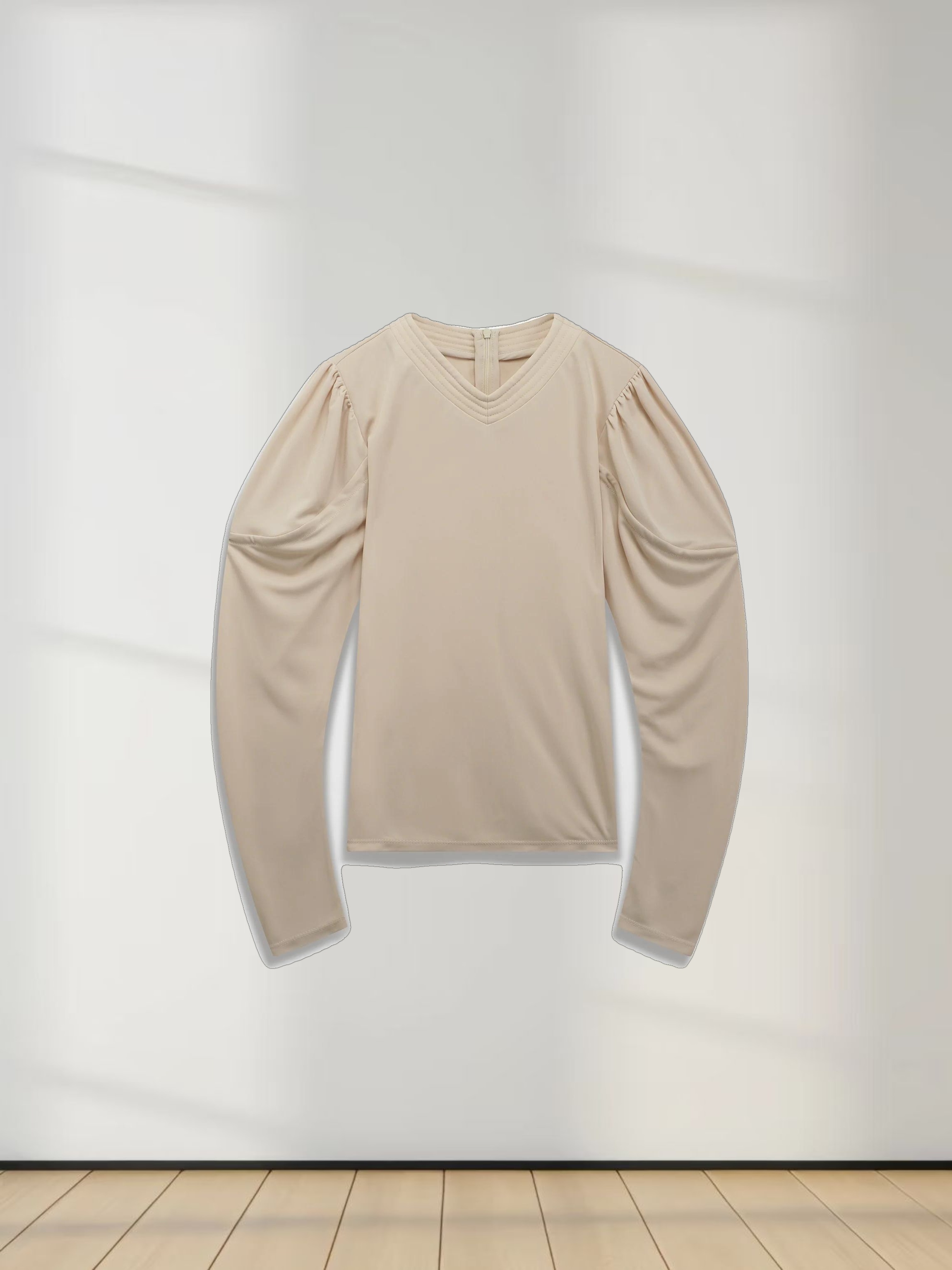 Princess Stitched High V top-Cream