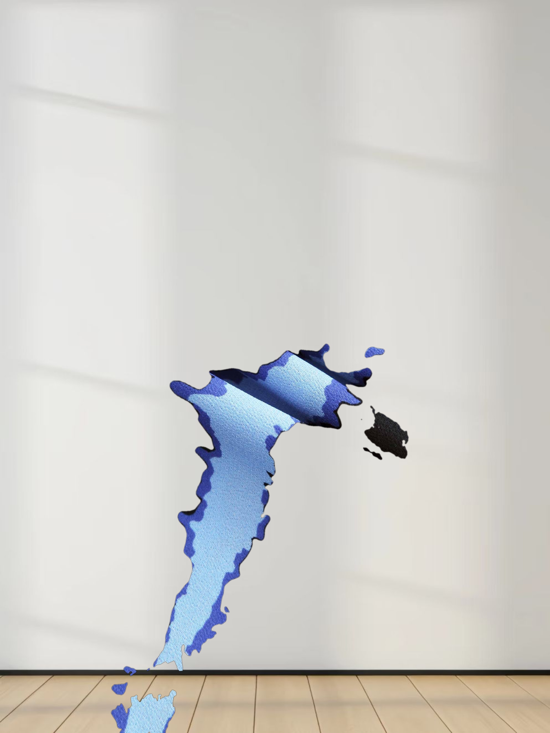 U Shape Wrap Prong Dress-Tie Dye Plaid