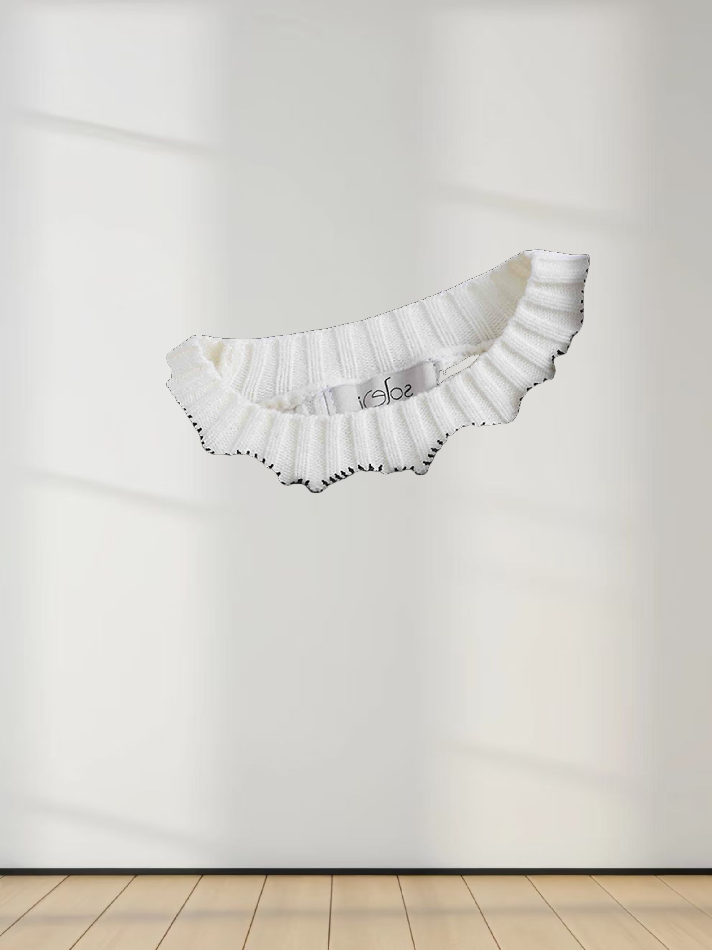 Lace Trim Sweater-Cream