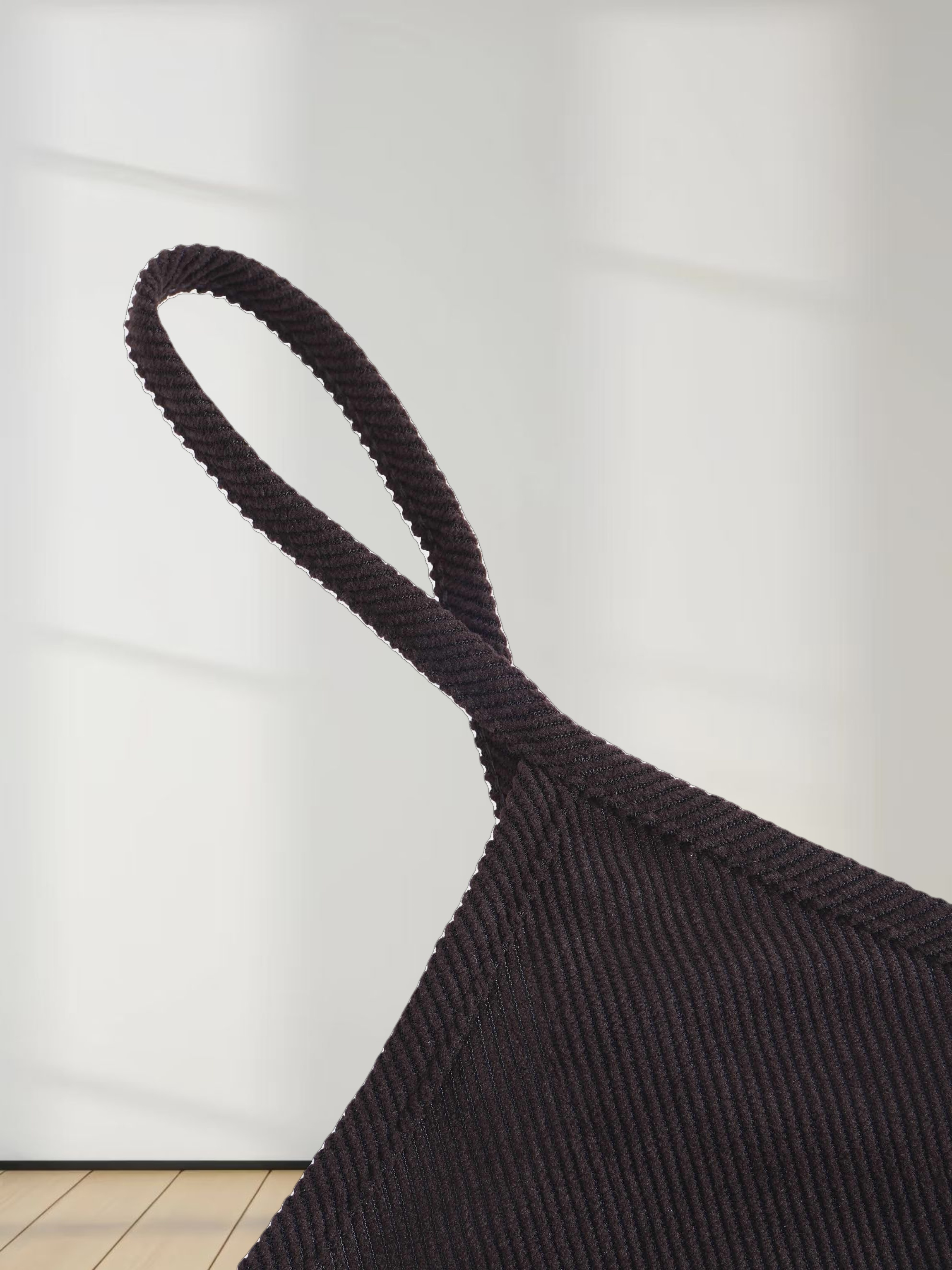 Corduroy Slip Dress-Brown