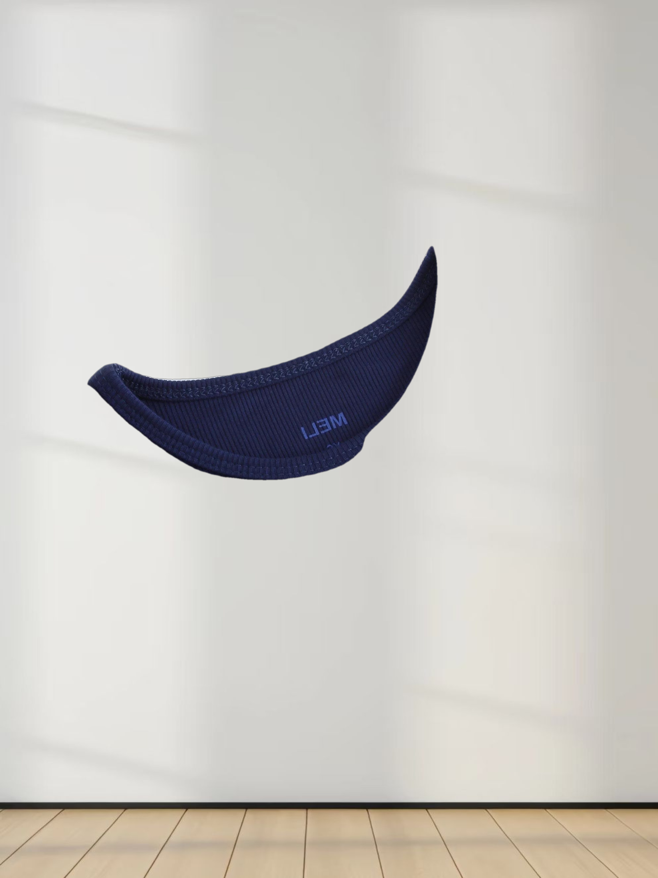 CLASSIC RIBBED CREW TEE LS-NAVY