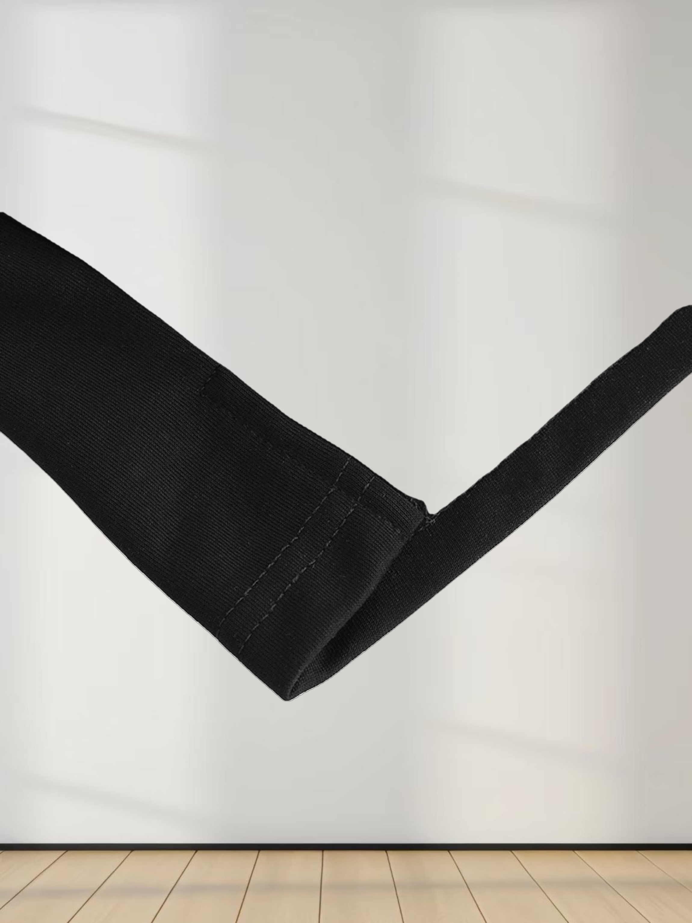 Wrap Tie T-Shirt Maxi Dress-Black