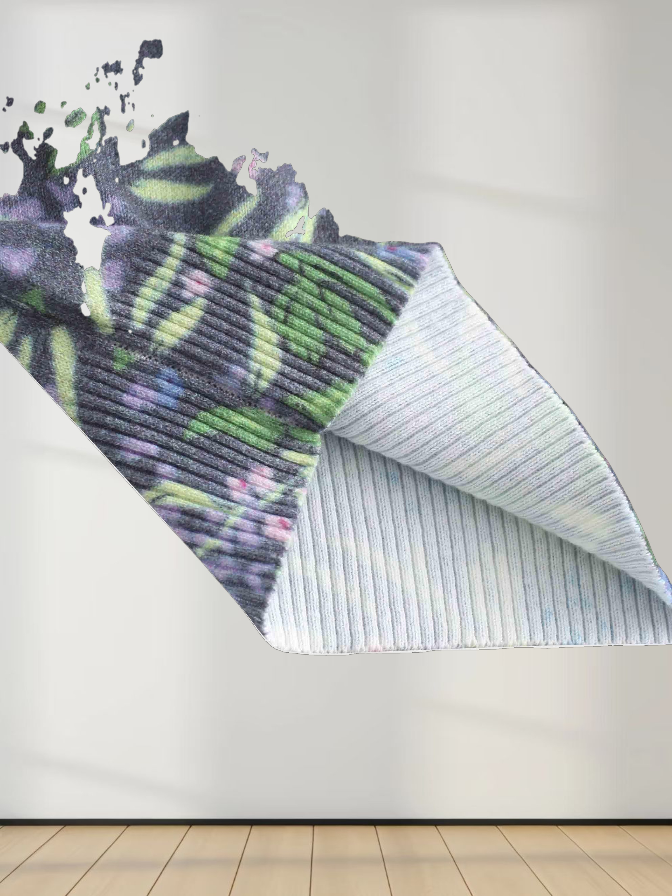 Floral Design Sweater-Lavender Blossom