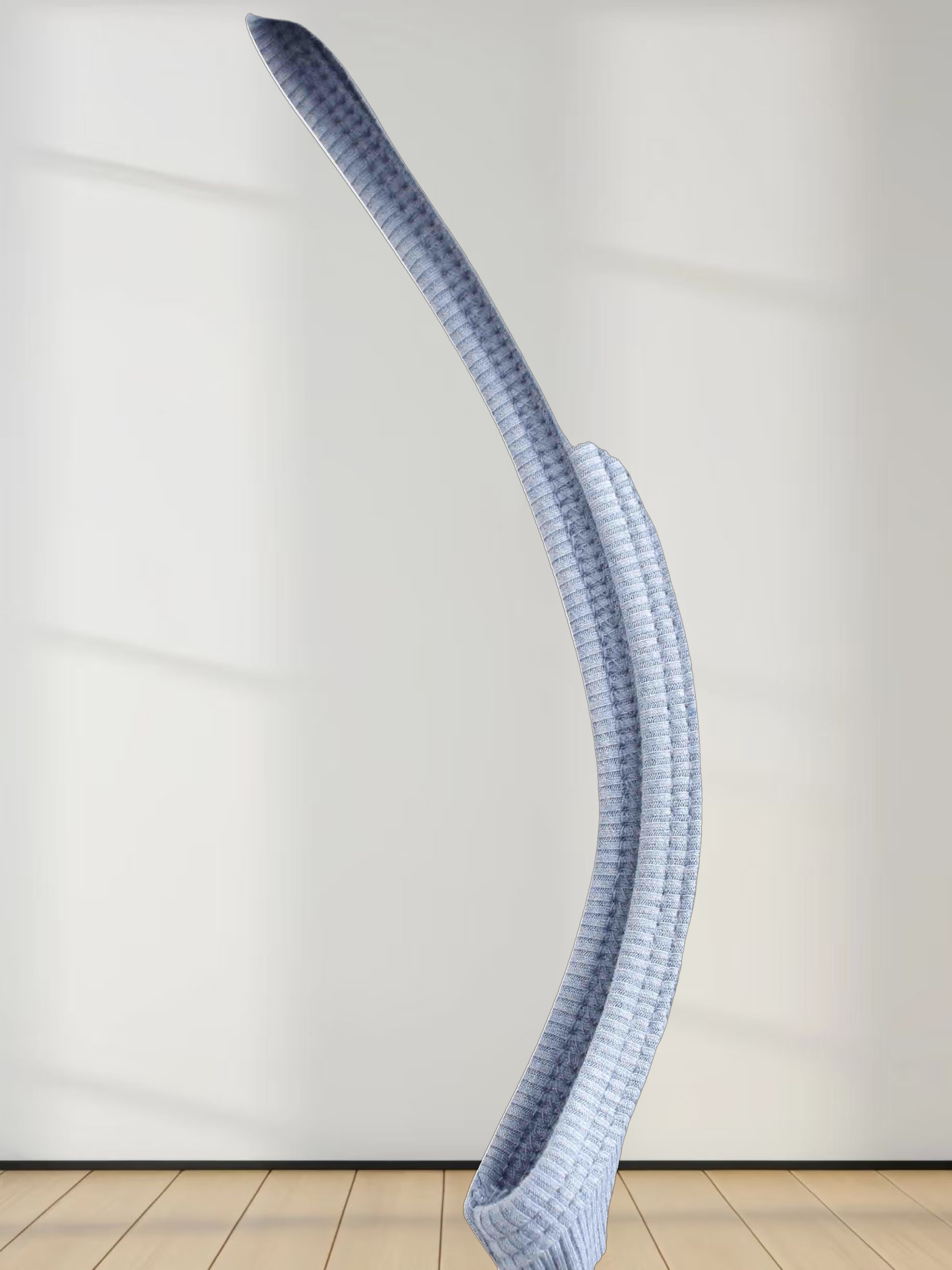 Ribbed Sleeveless Maxi Dress-Heathered Blue