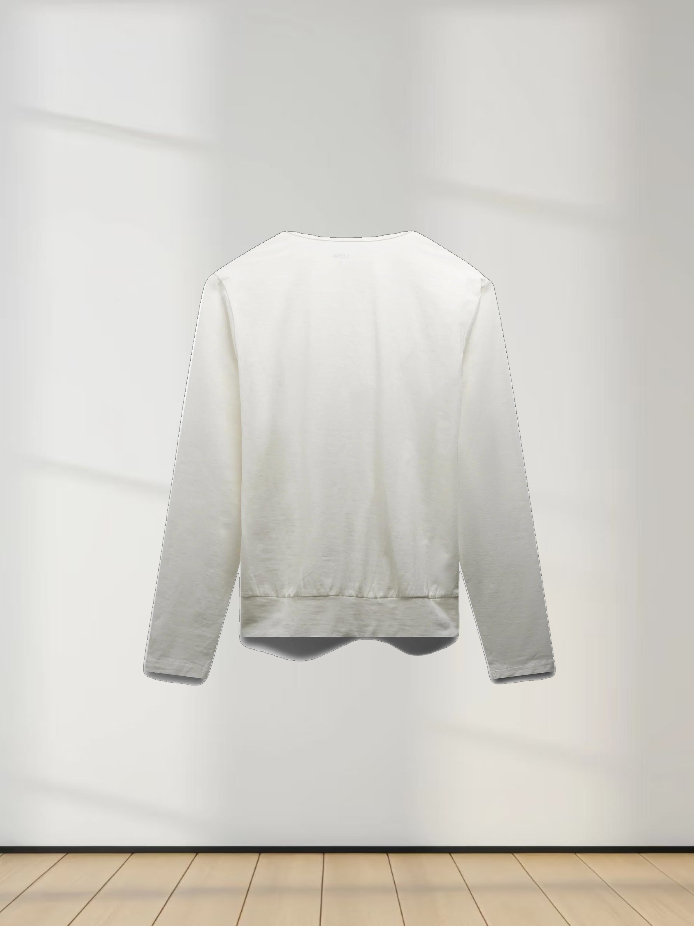 Crew Bomber Tee-White