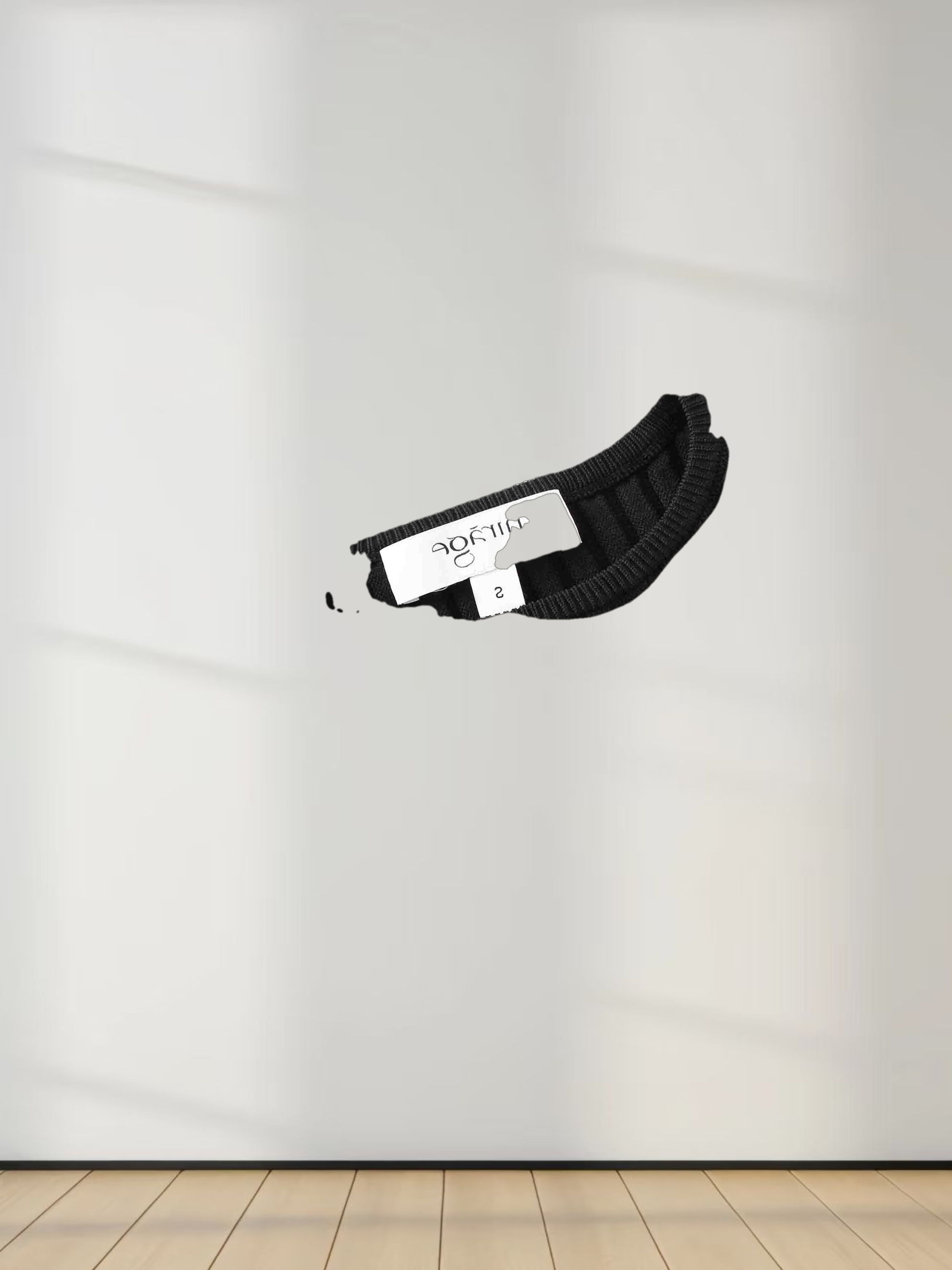 Balloon Sleeve Sweater-Black/Olive