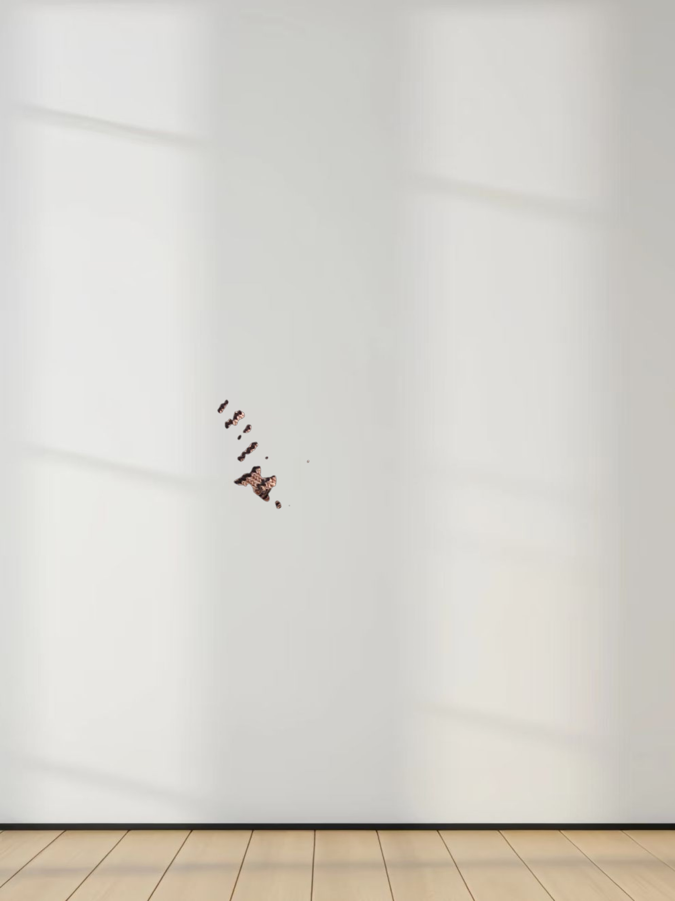 High Low Tee-Brown/Black