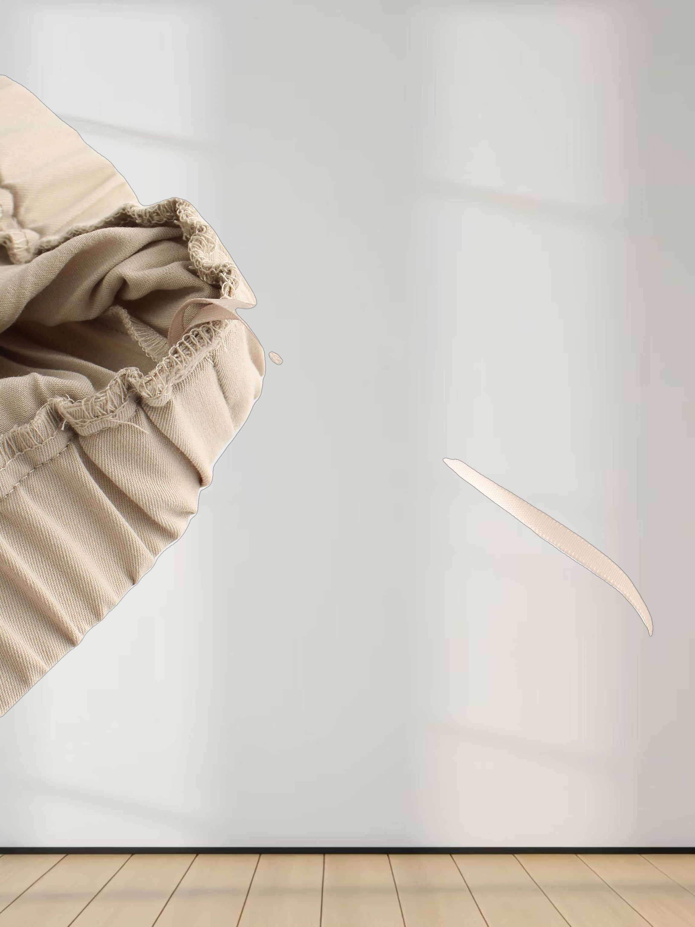 Mix Pleat Skirt-Ivory