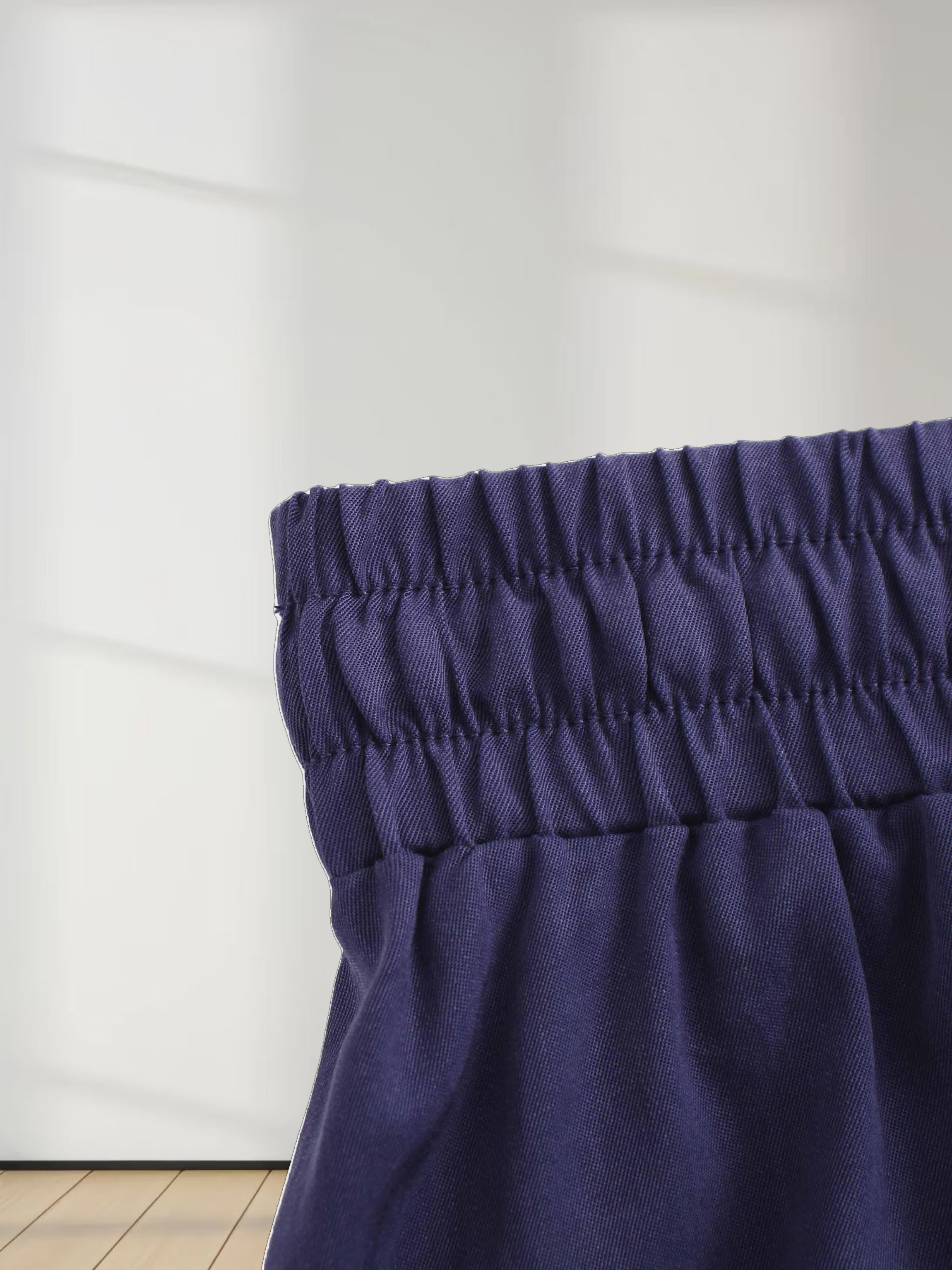 Drawstring Circle Skirt-Navy