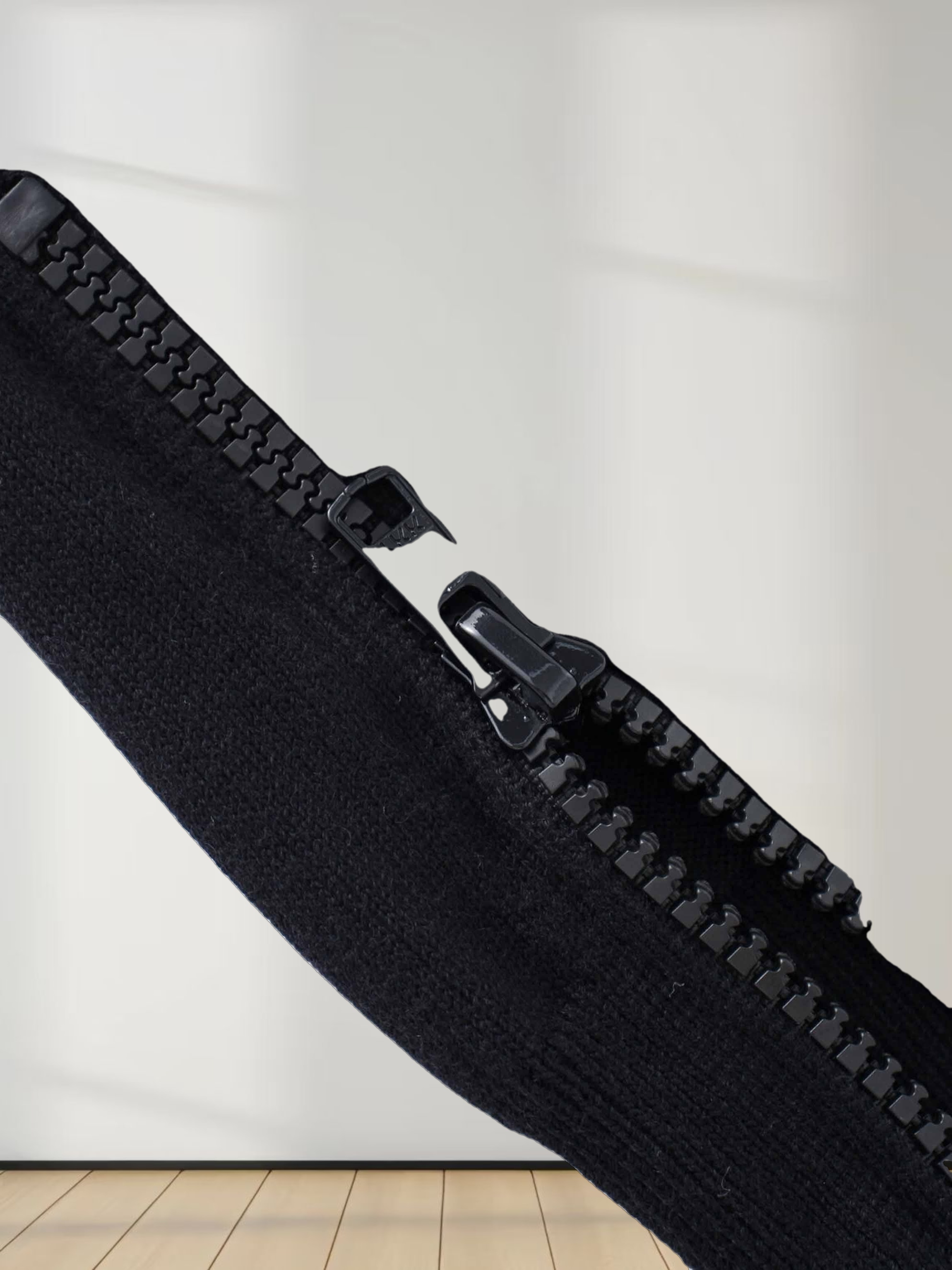 Side Zipper Sweater-Black