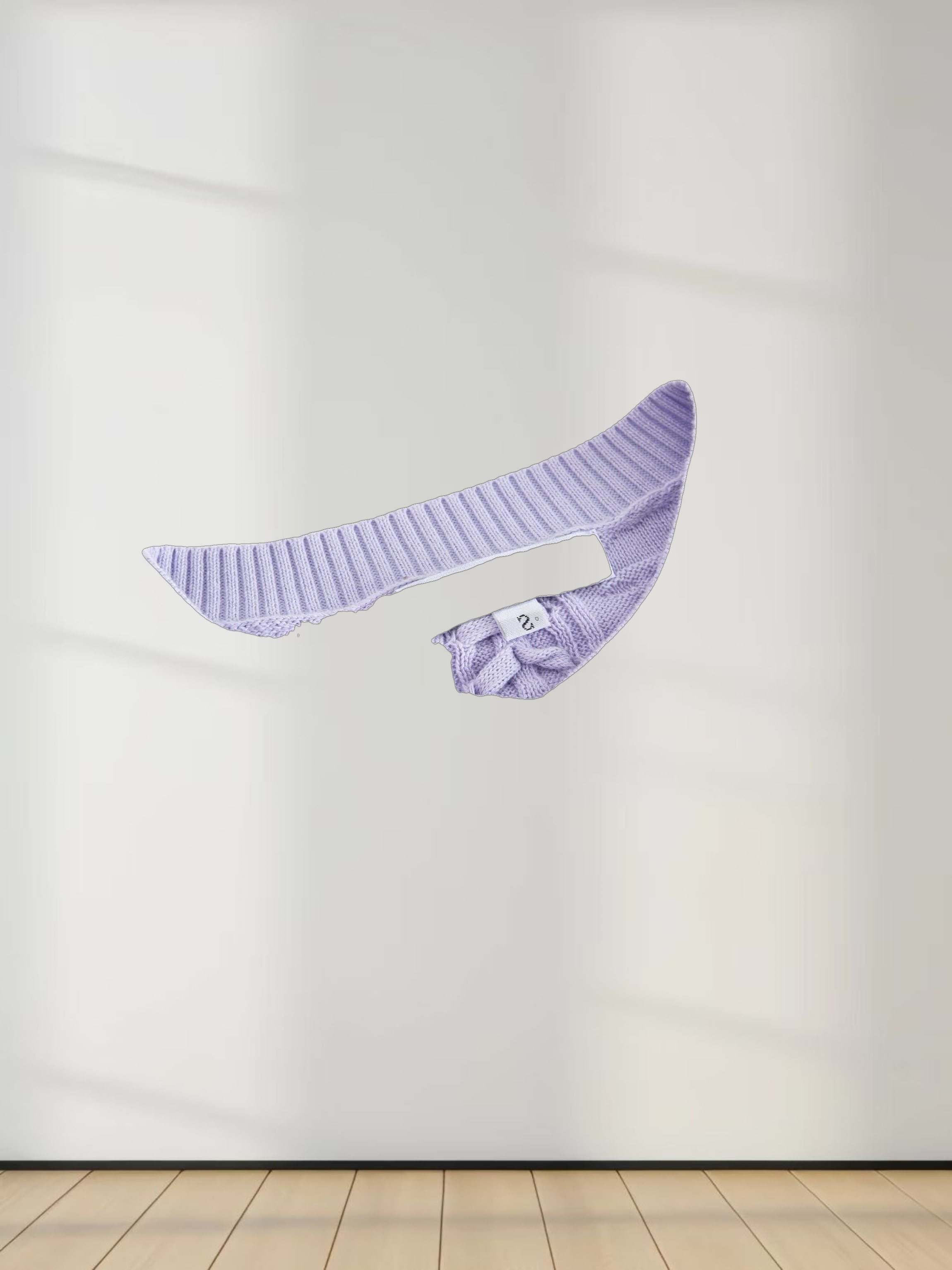 Cross Stitch Sweater-Lavender