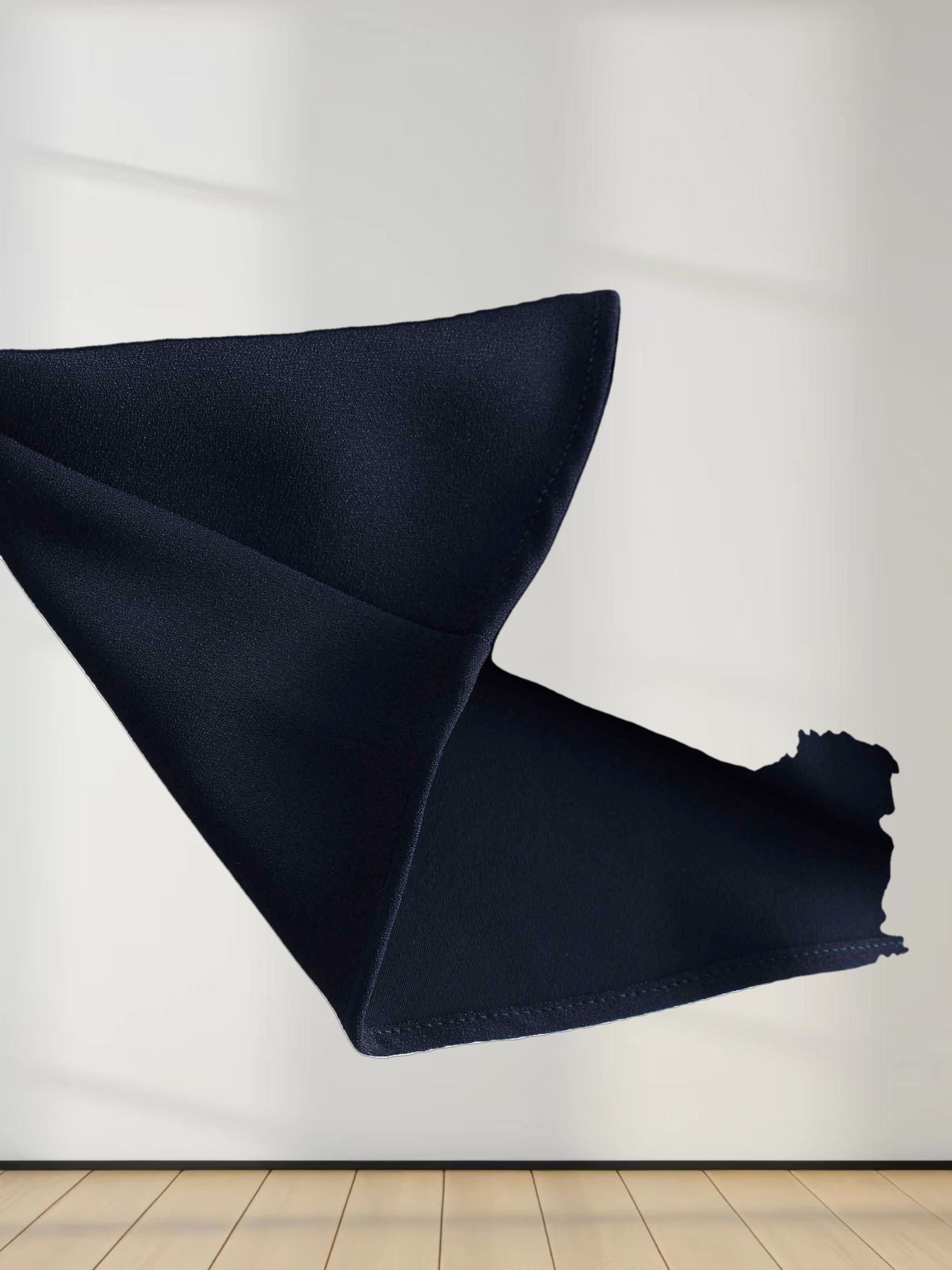 Crepe Flare Skirt-Navy