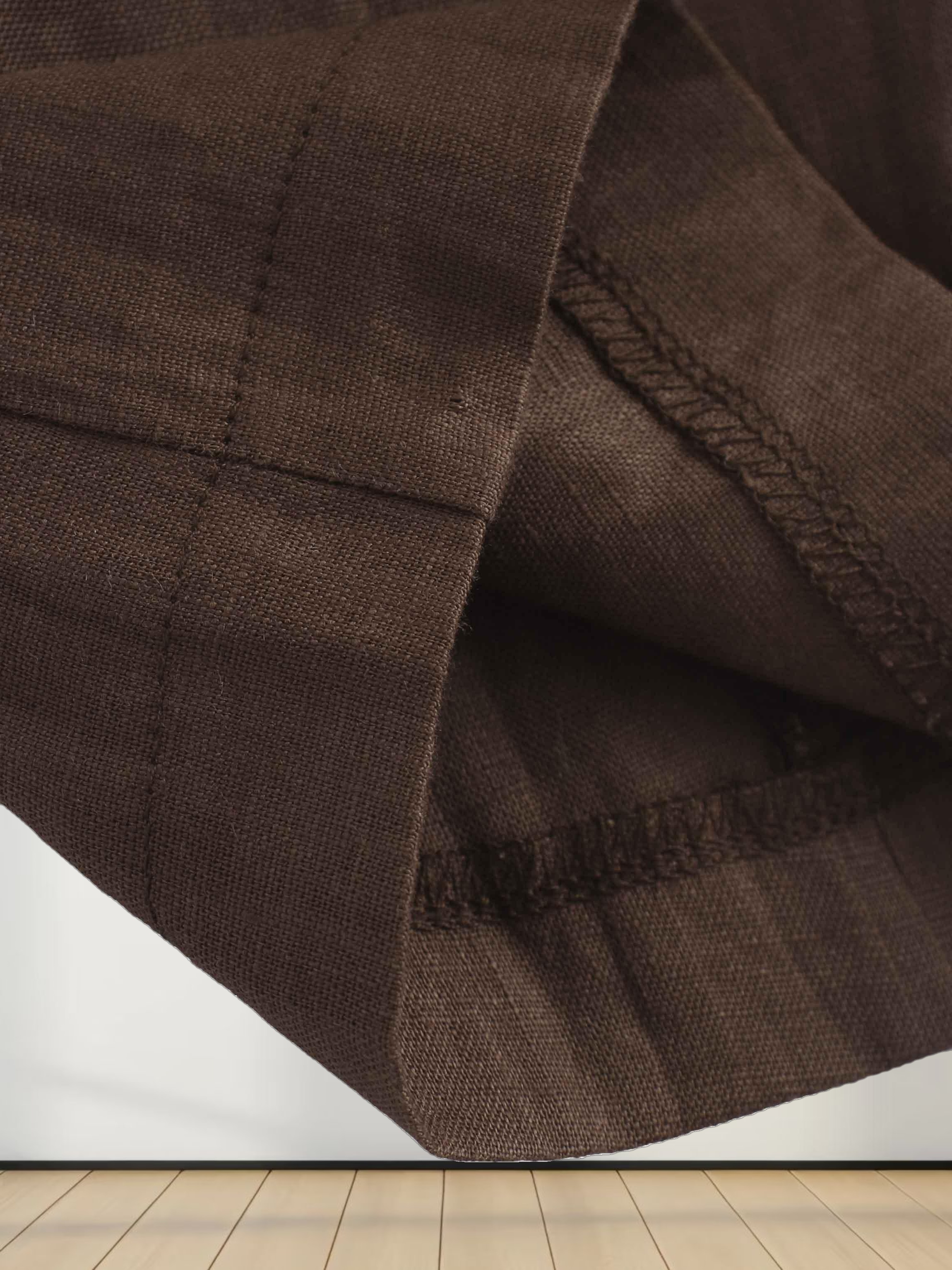 Linen Blazer-Brown