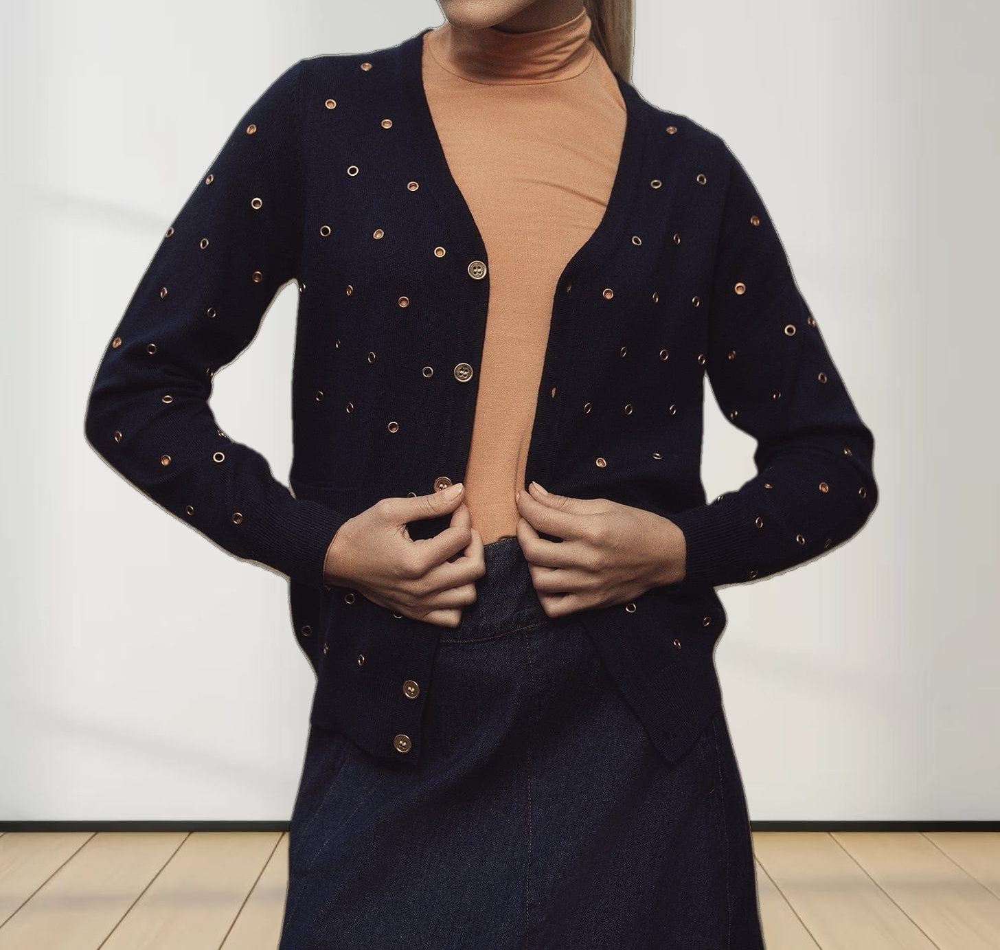 MODAL TURTLENECK LONG SLEEVE-BRONZE