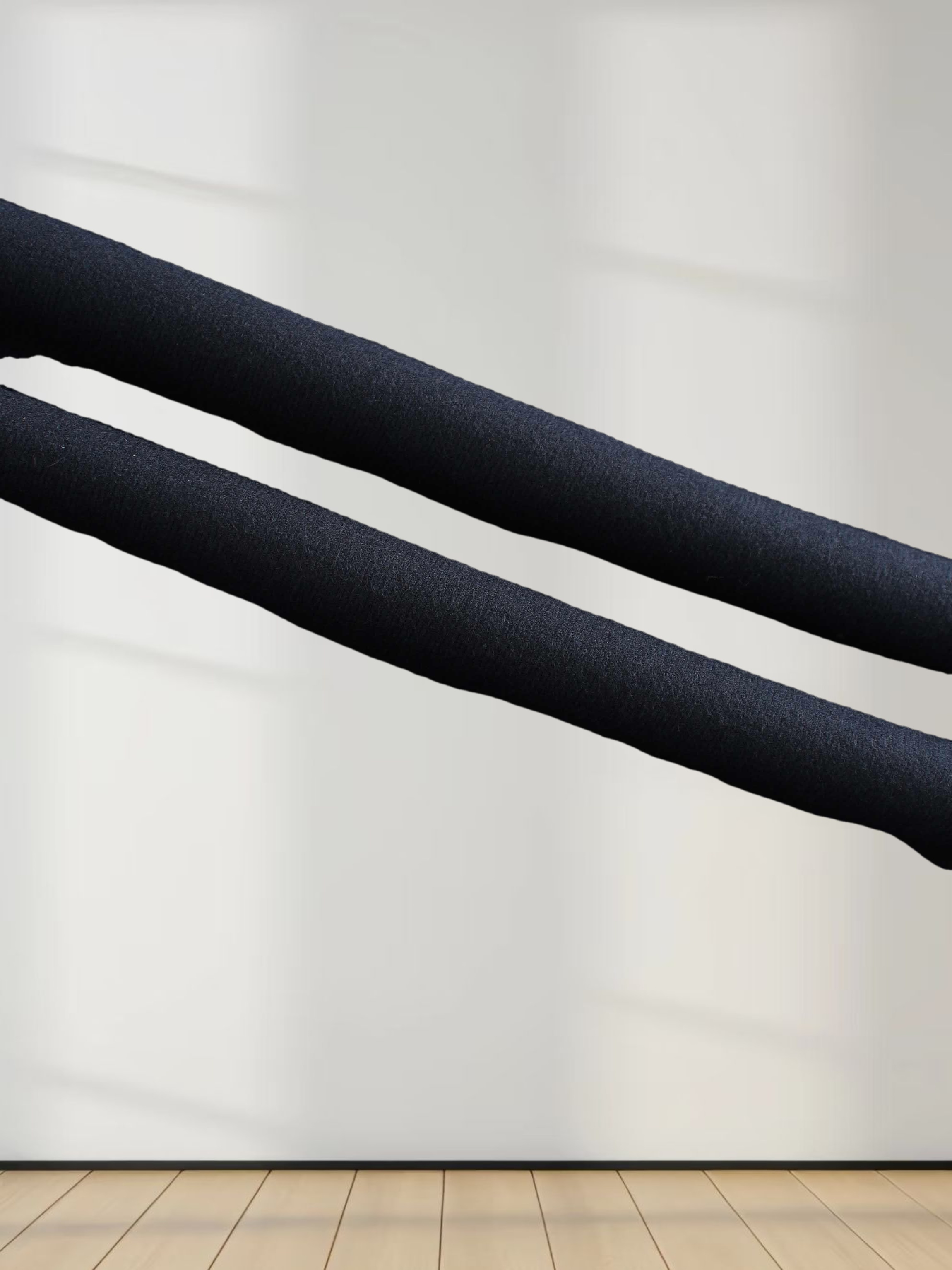 Basic A-Line Seamed Maxi Skirt-Navy