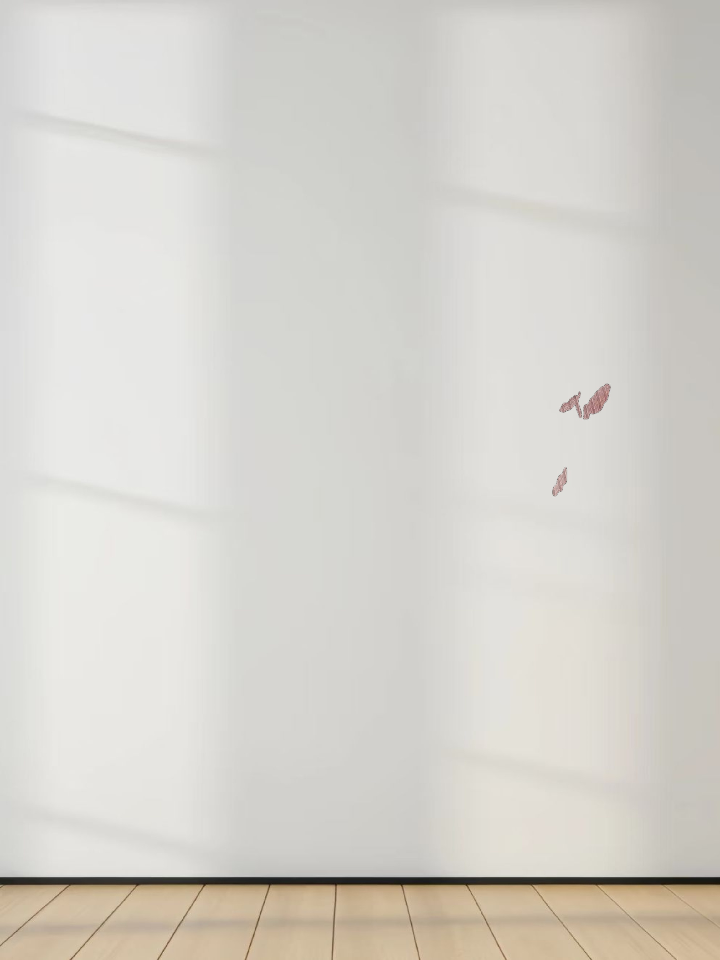 RIBBED HIGH V TEE LS-BABY PINK