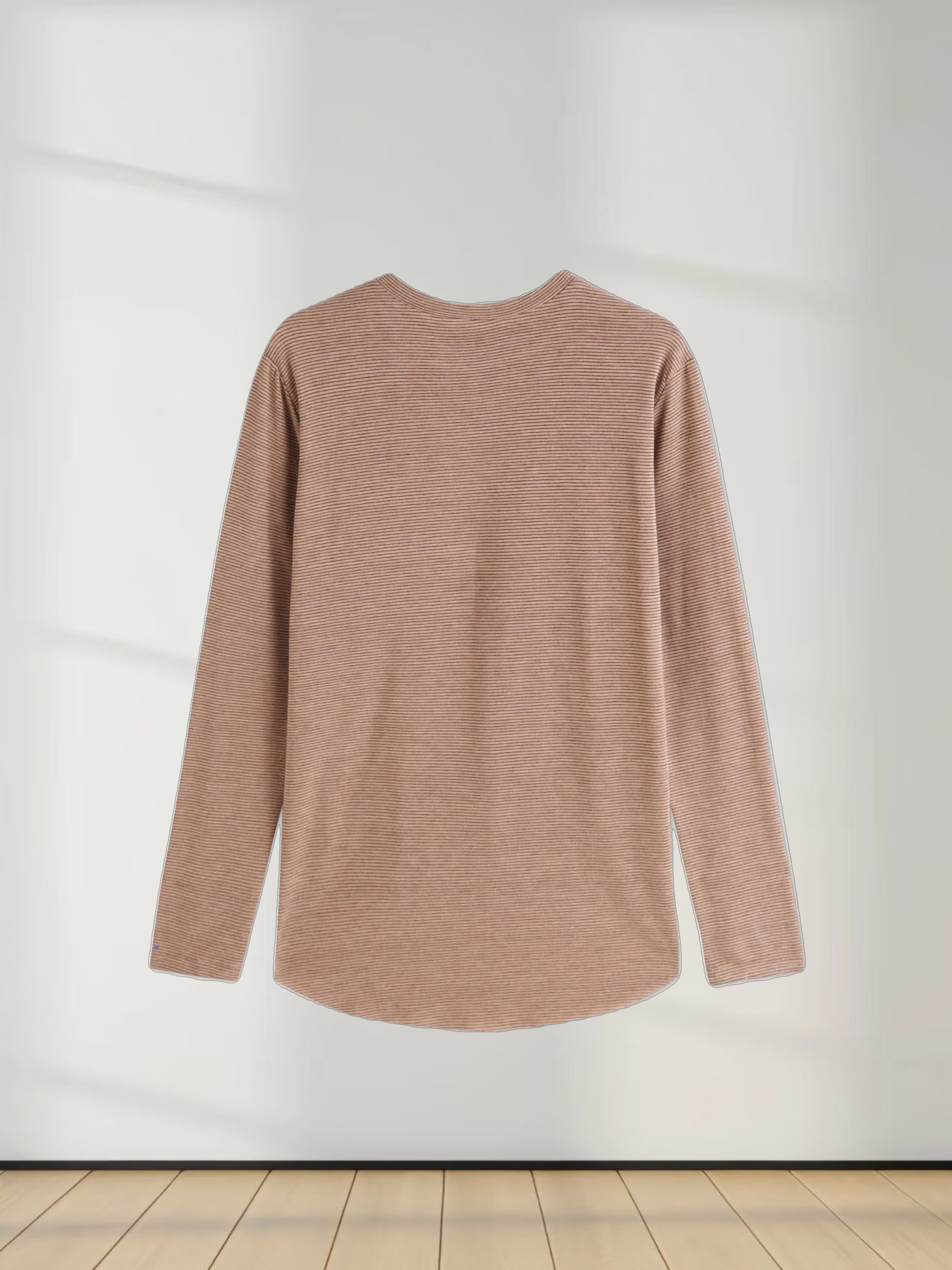 High Low Tee-Brown/Black