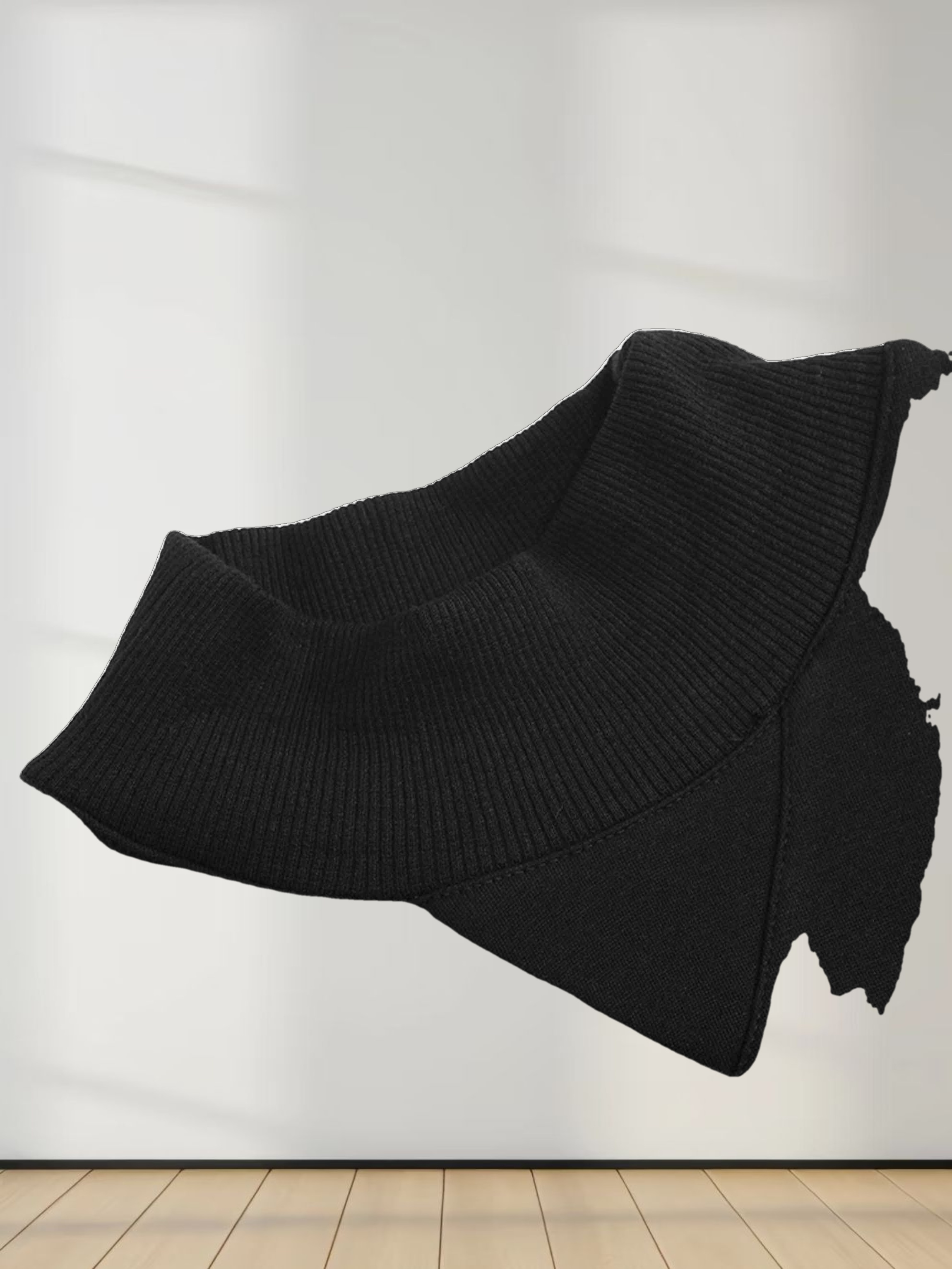 Embossed Crown Sweatshirt-Black