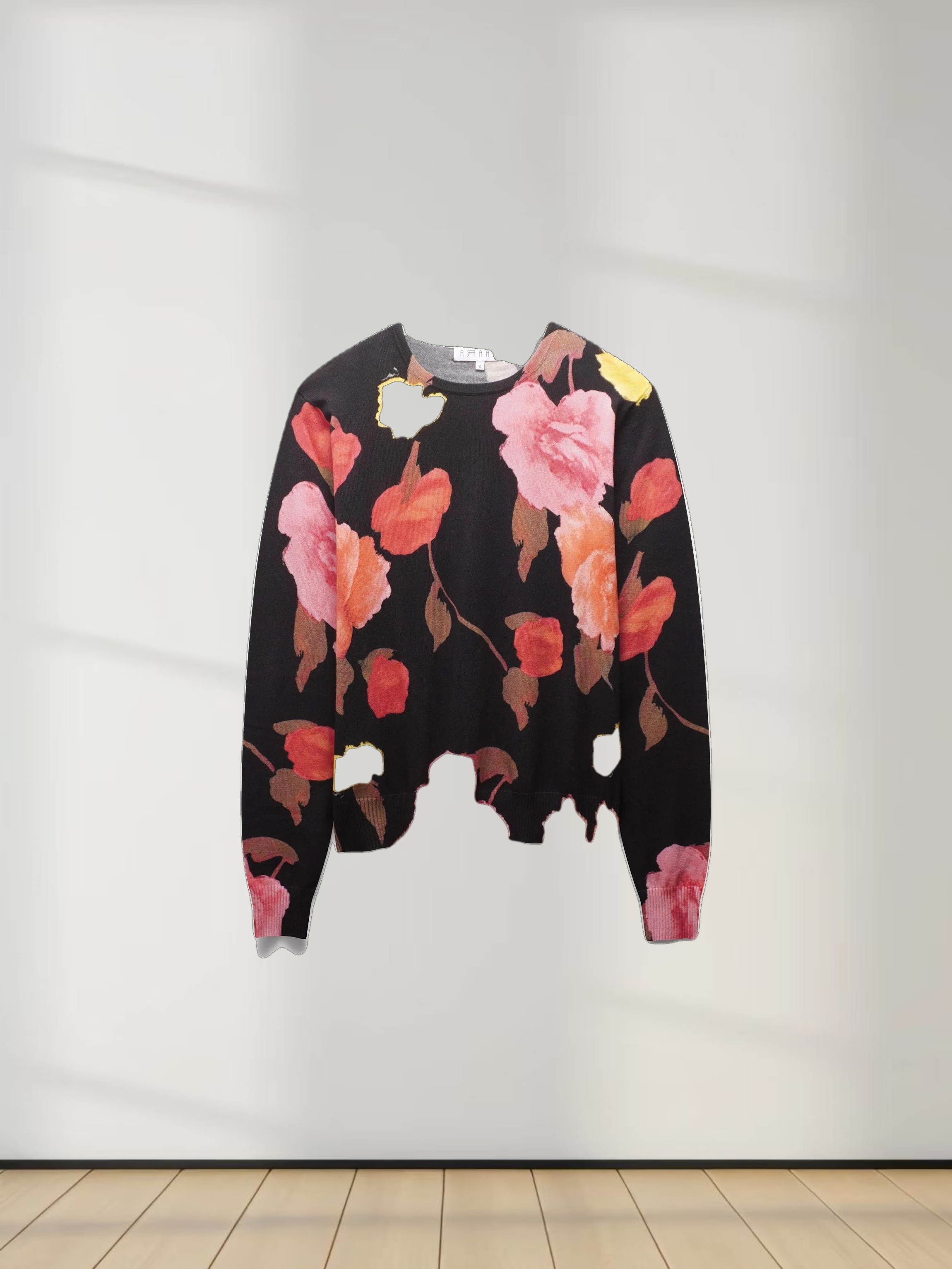 Printed Sweater-Floral Sunset