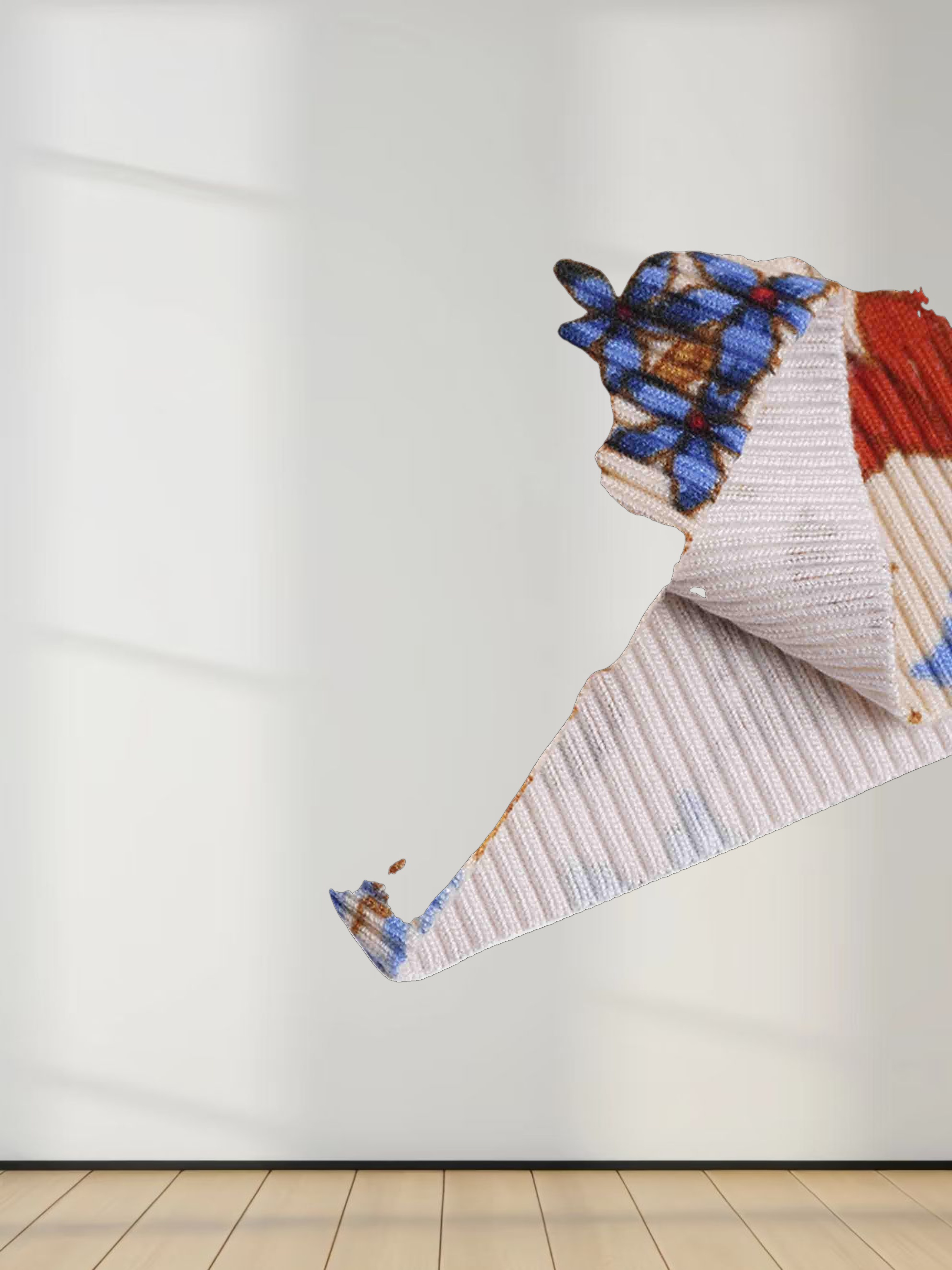 Printed Cable Knit Sweater-Autumn Bloom