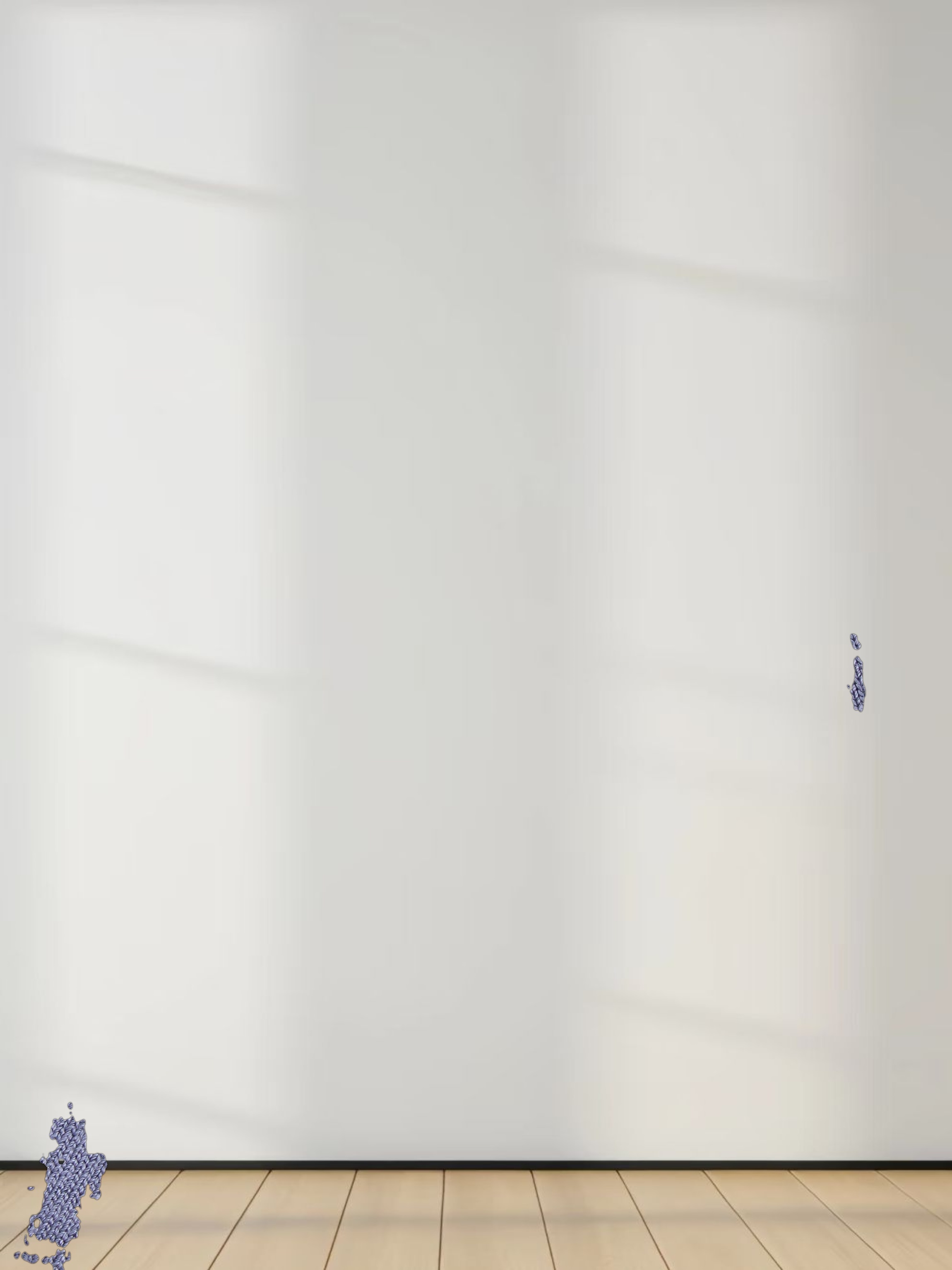 Basic Crew Sweater 3Q-Denim Blue