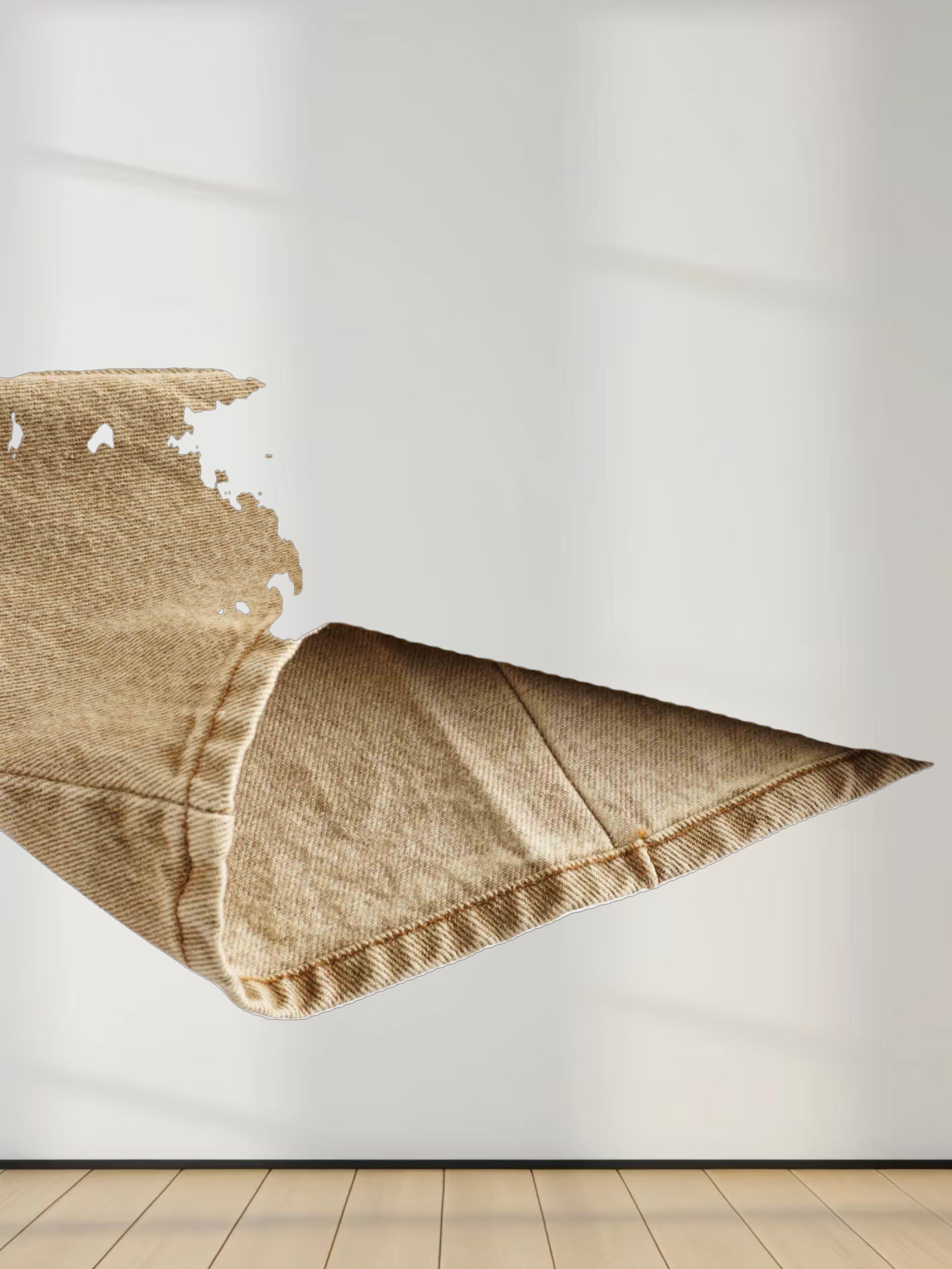 Stitched Pleated Skirt-Tan