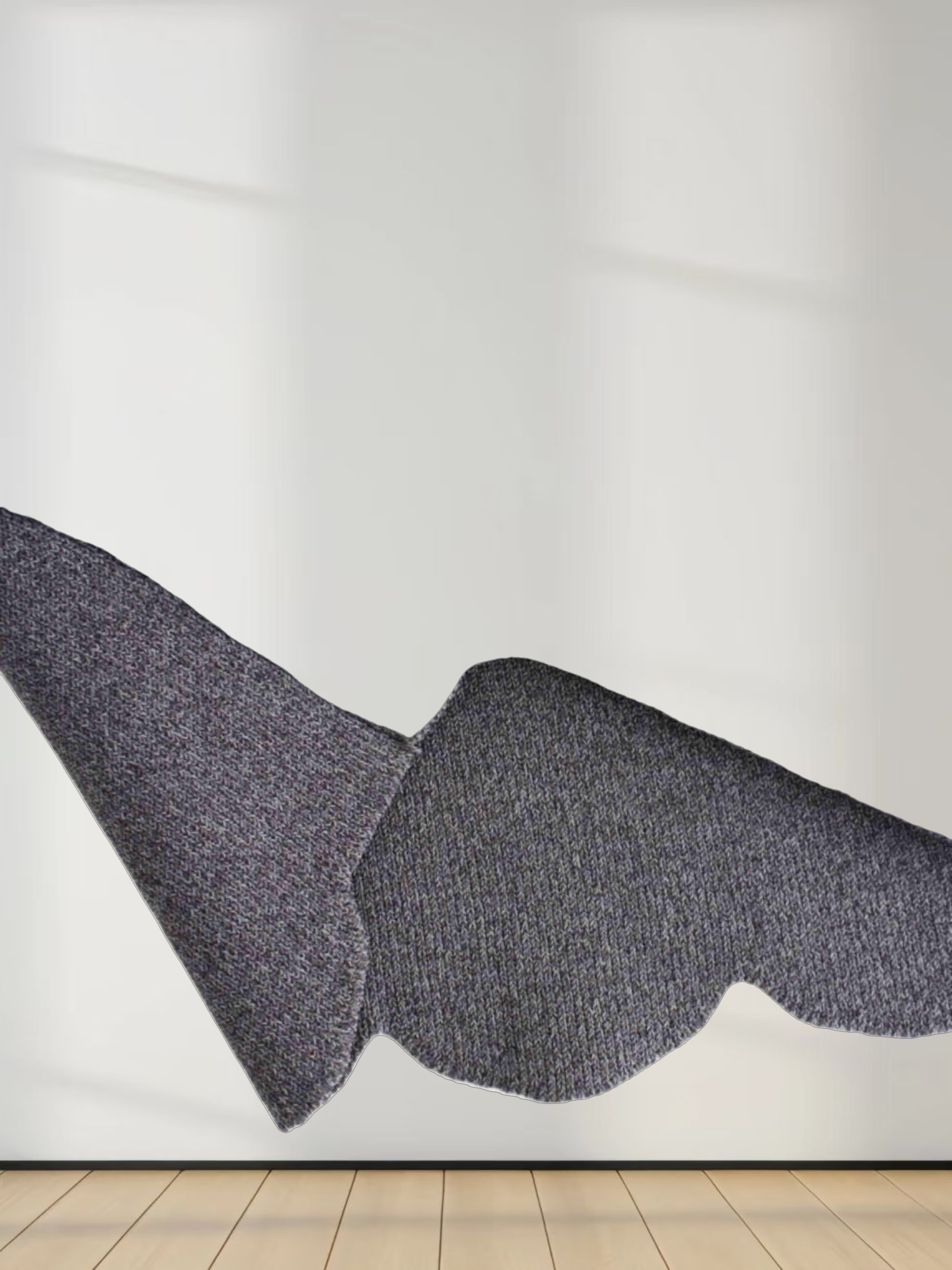 Scallop Edge Crew Cardigan-Heather Grey