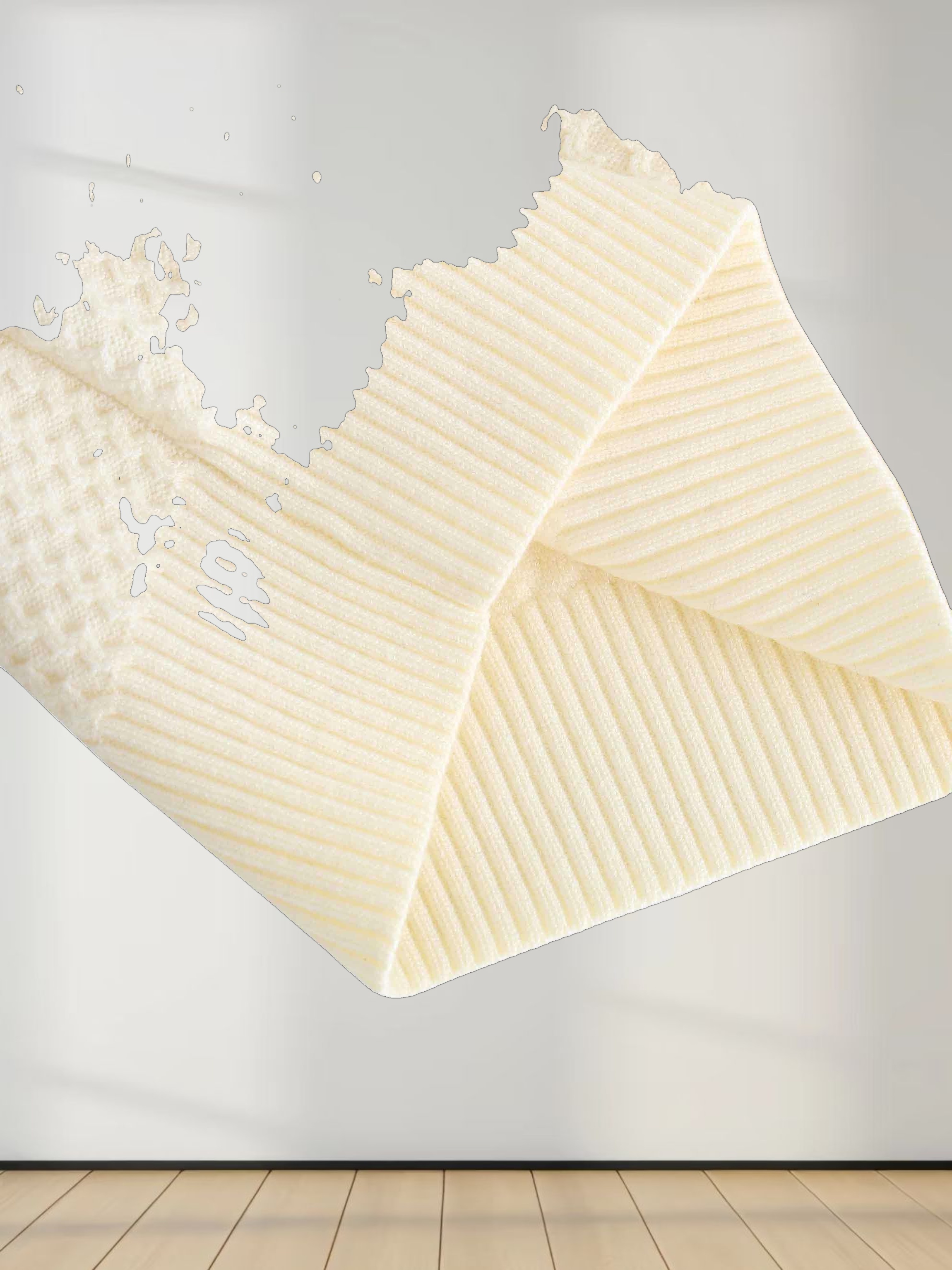 Waffle Wave Sweater-Black/Cream