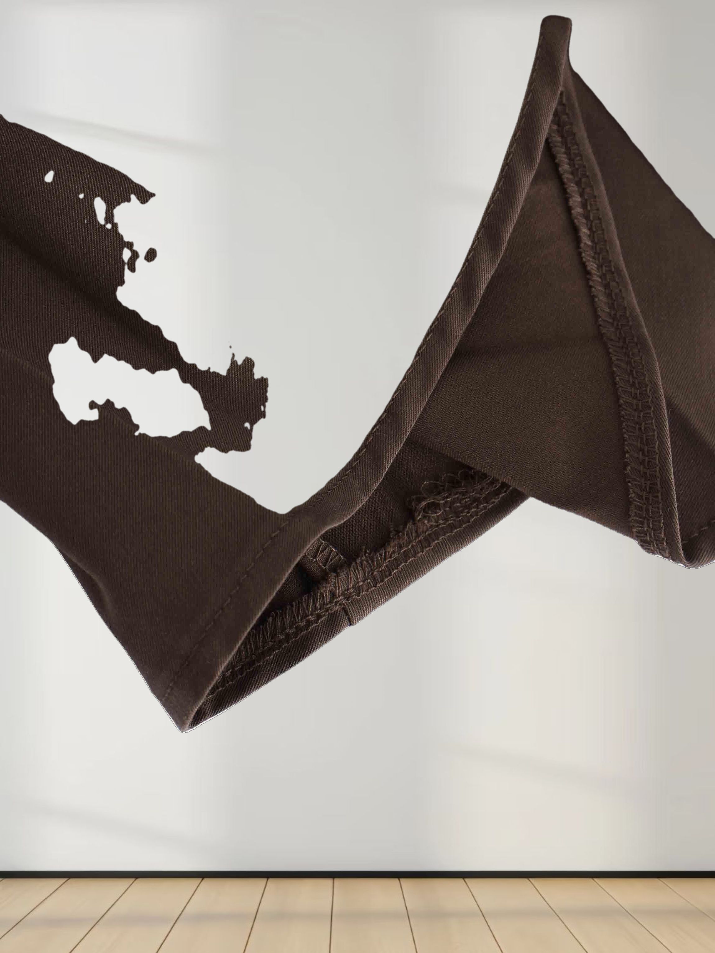 Pleated Slip Dress-Brown