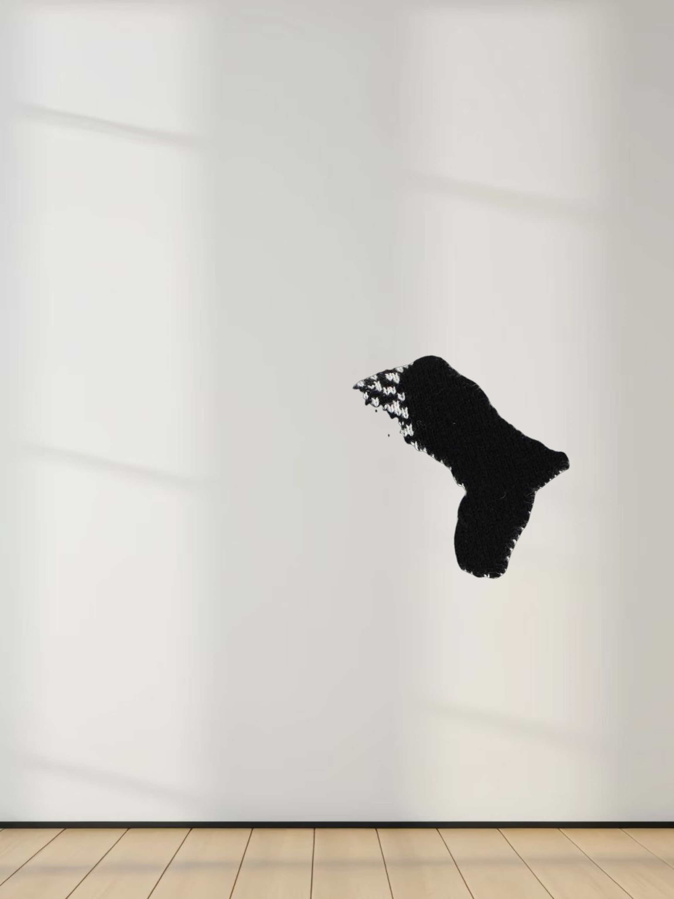 Reptile Print Sweater-Black/White