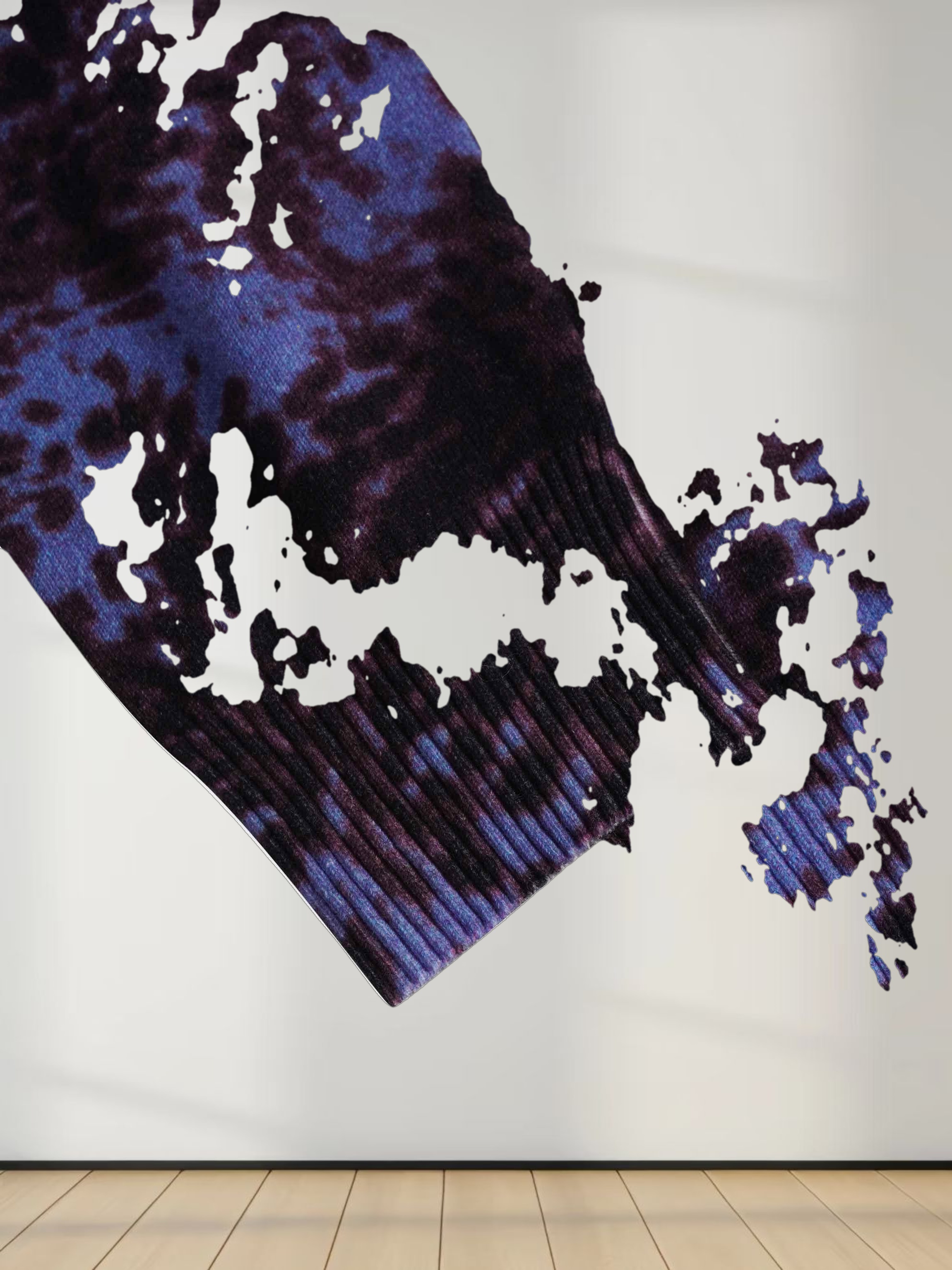 Printed Cardigan-Purple Pebbles