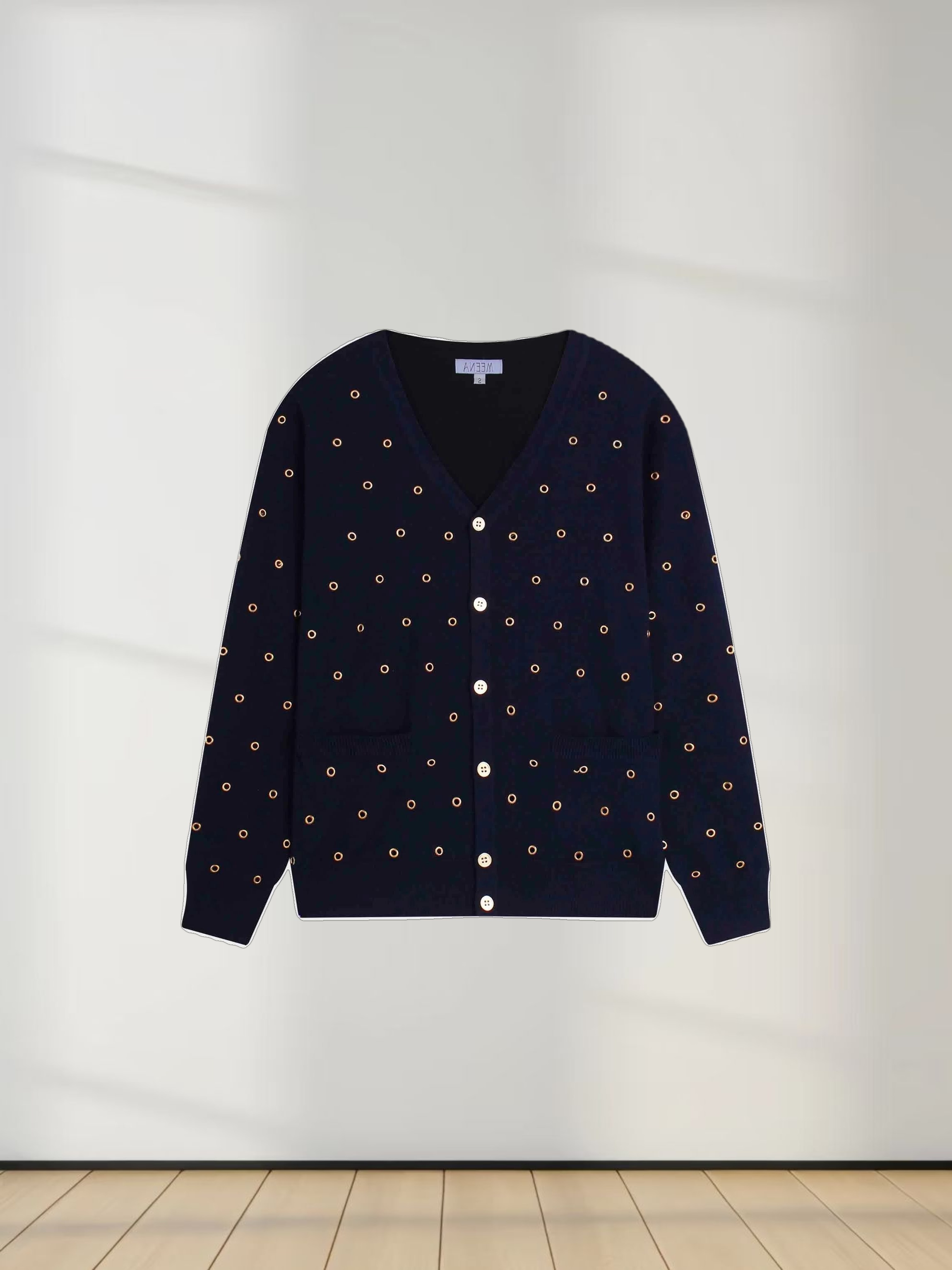 Grommet Cardigan-Navy