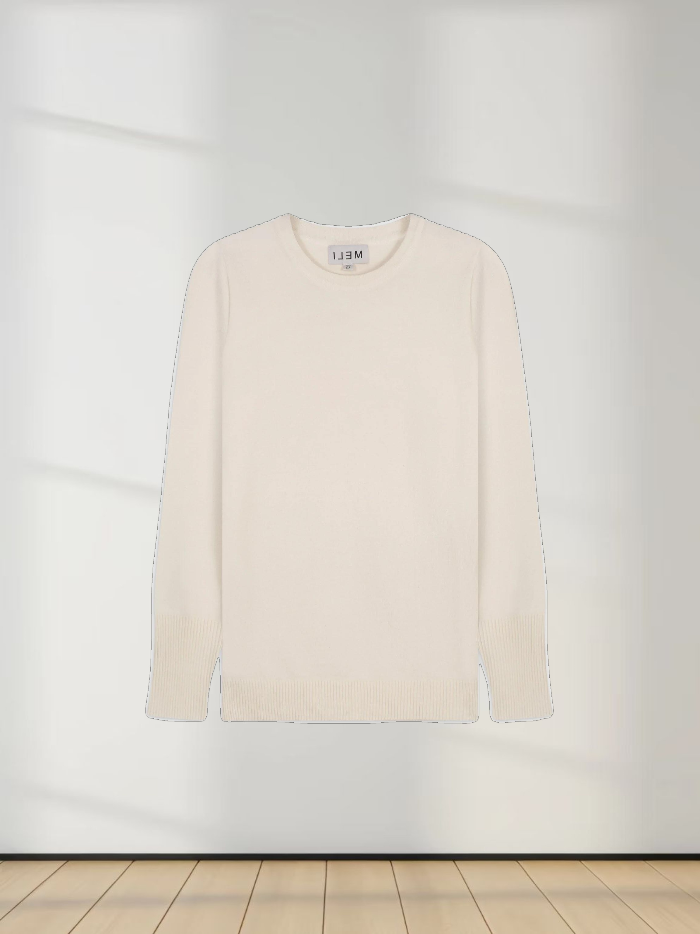 BASIC CREW SWEATER (LS) - CREAM