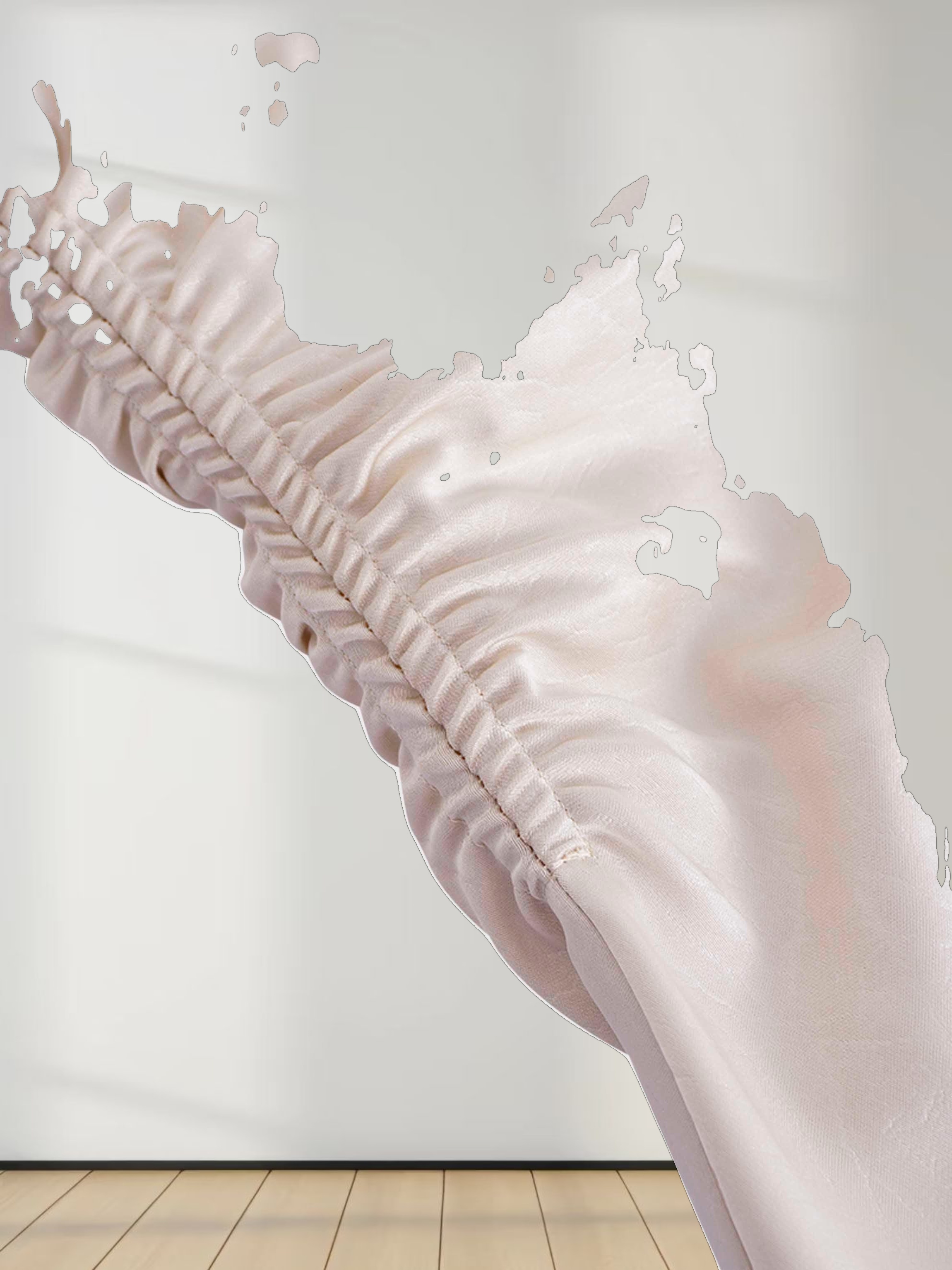 Side Gathered Dress-Champagne