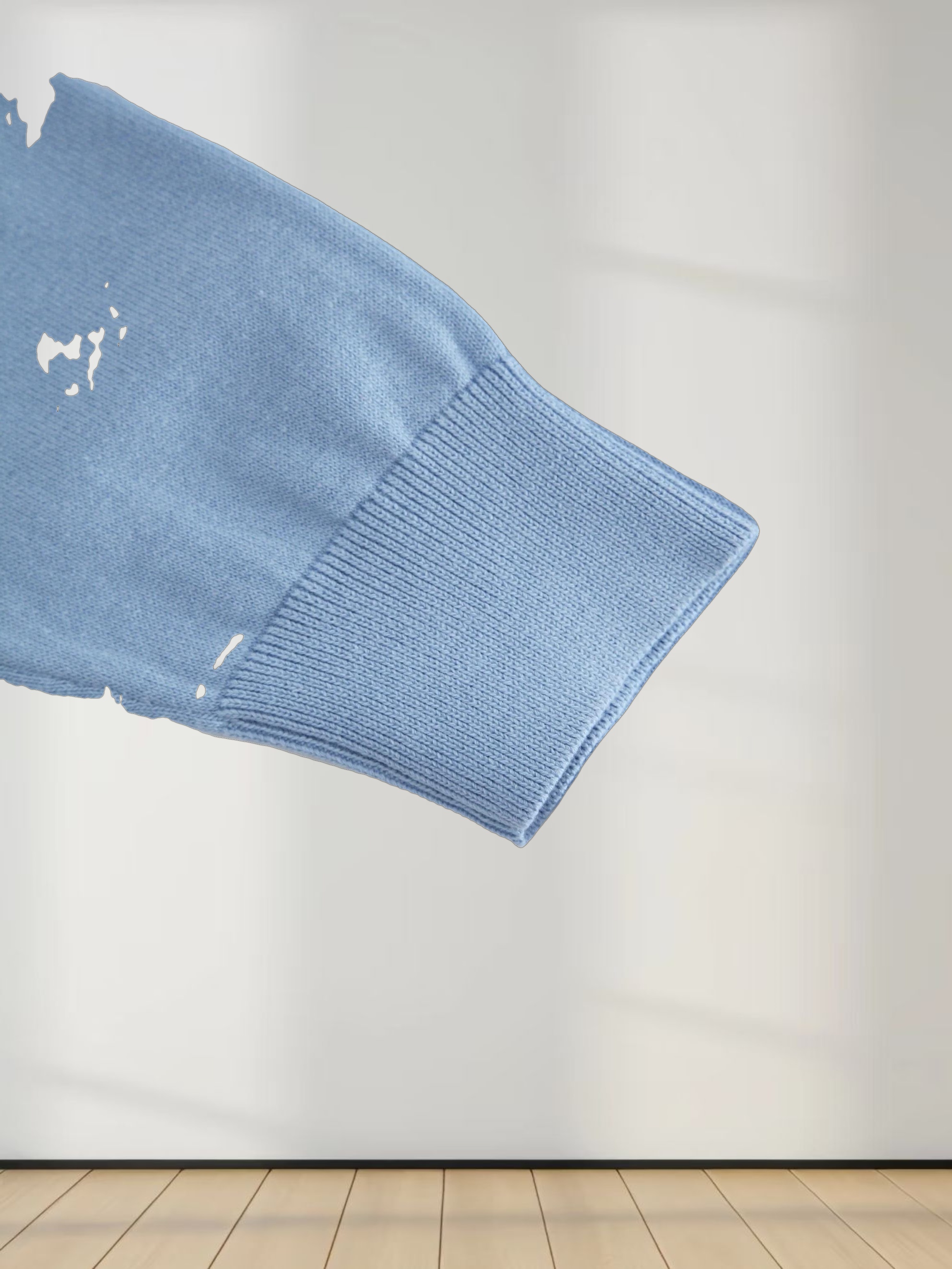 Oversized Lightweight Sweater-Light Blue