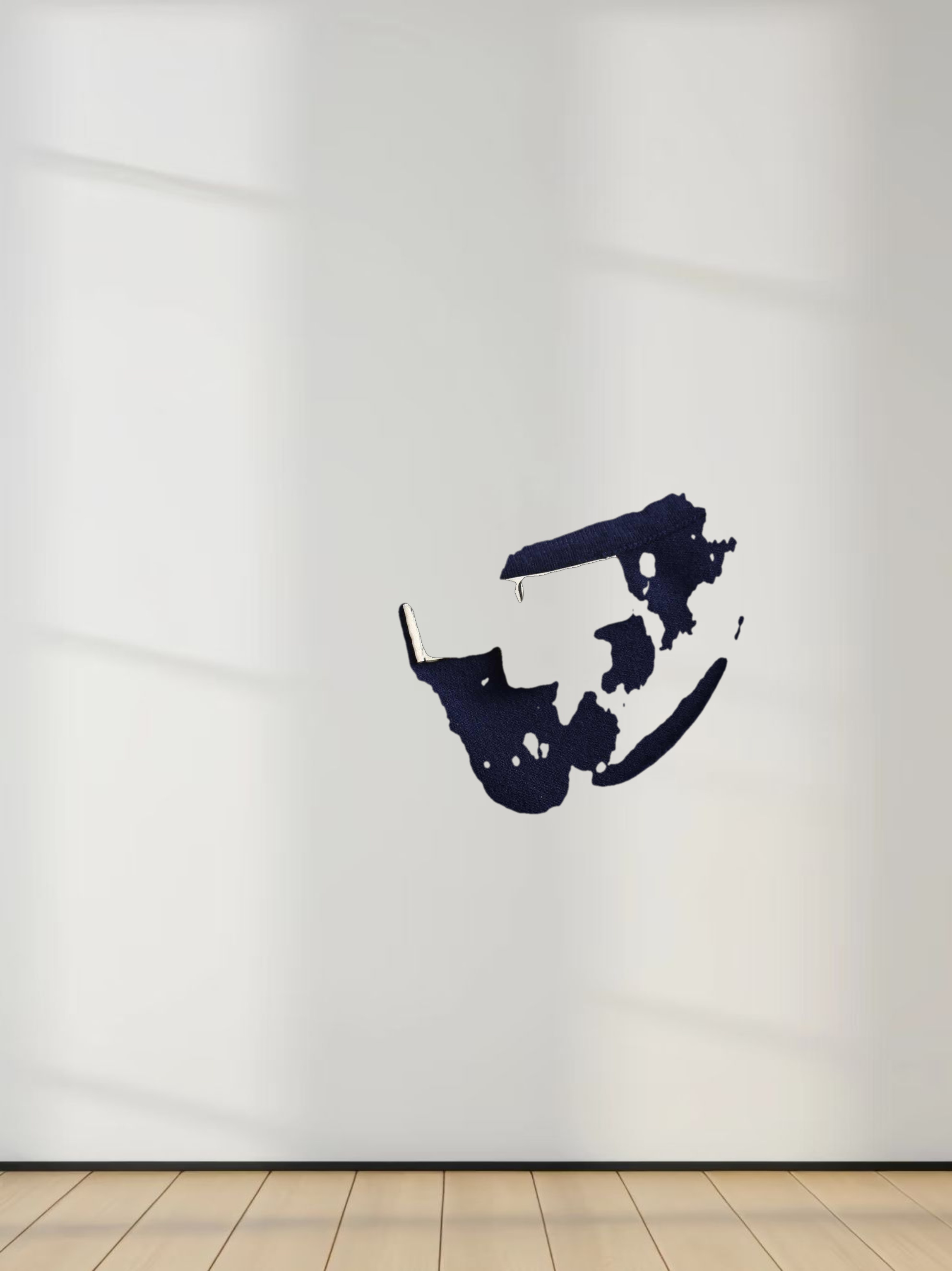 Crochet Puff Flower Sweater Set-Navy