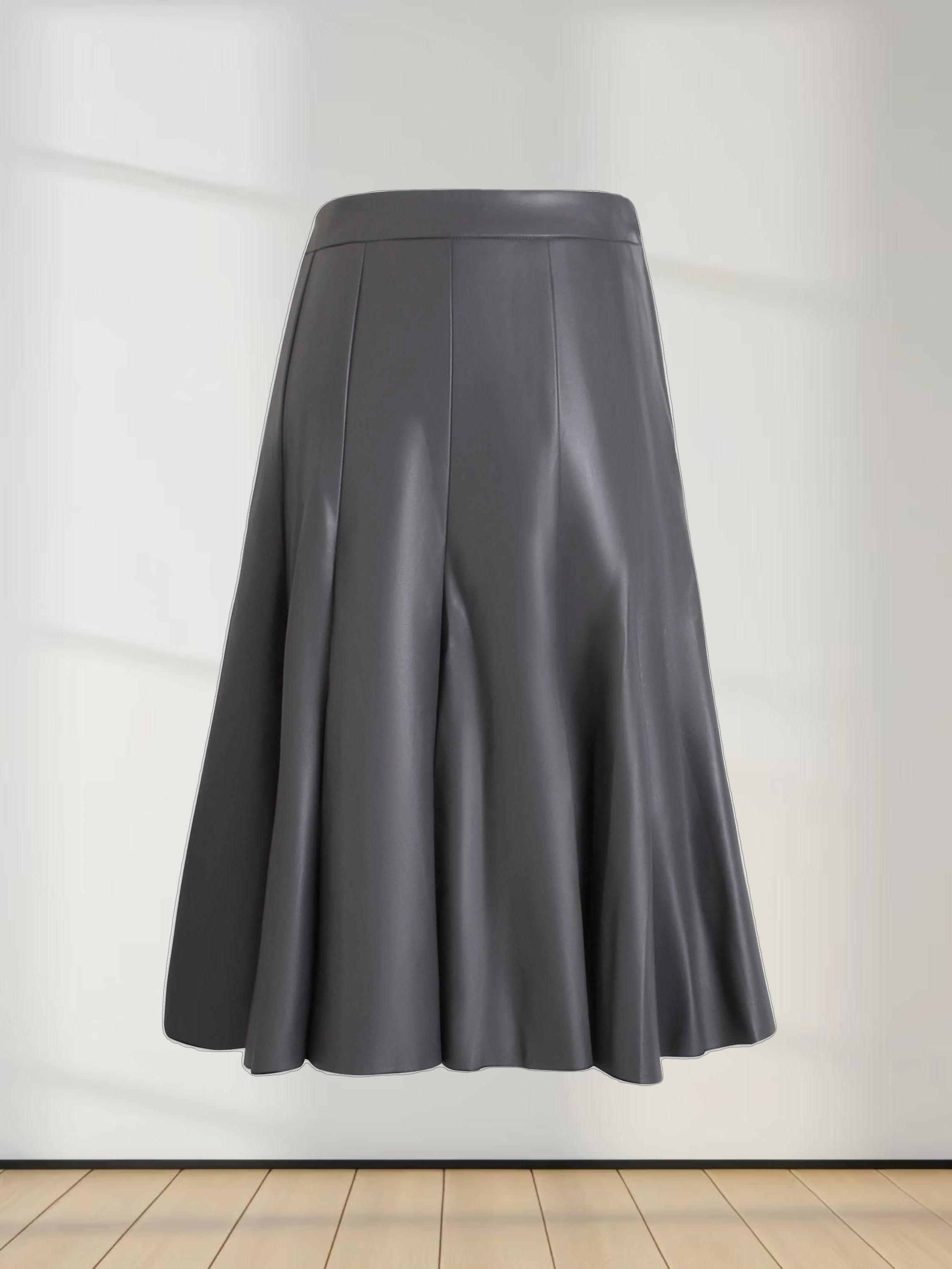 Flare Leather Skirt 27