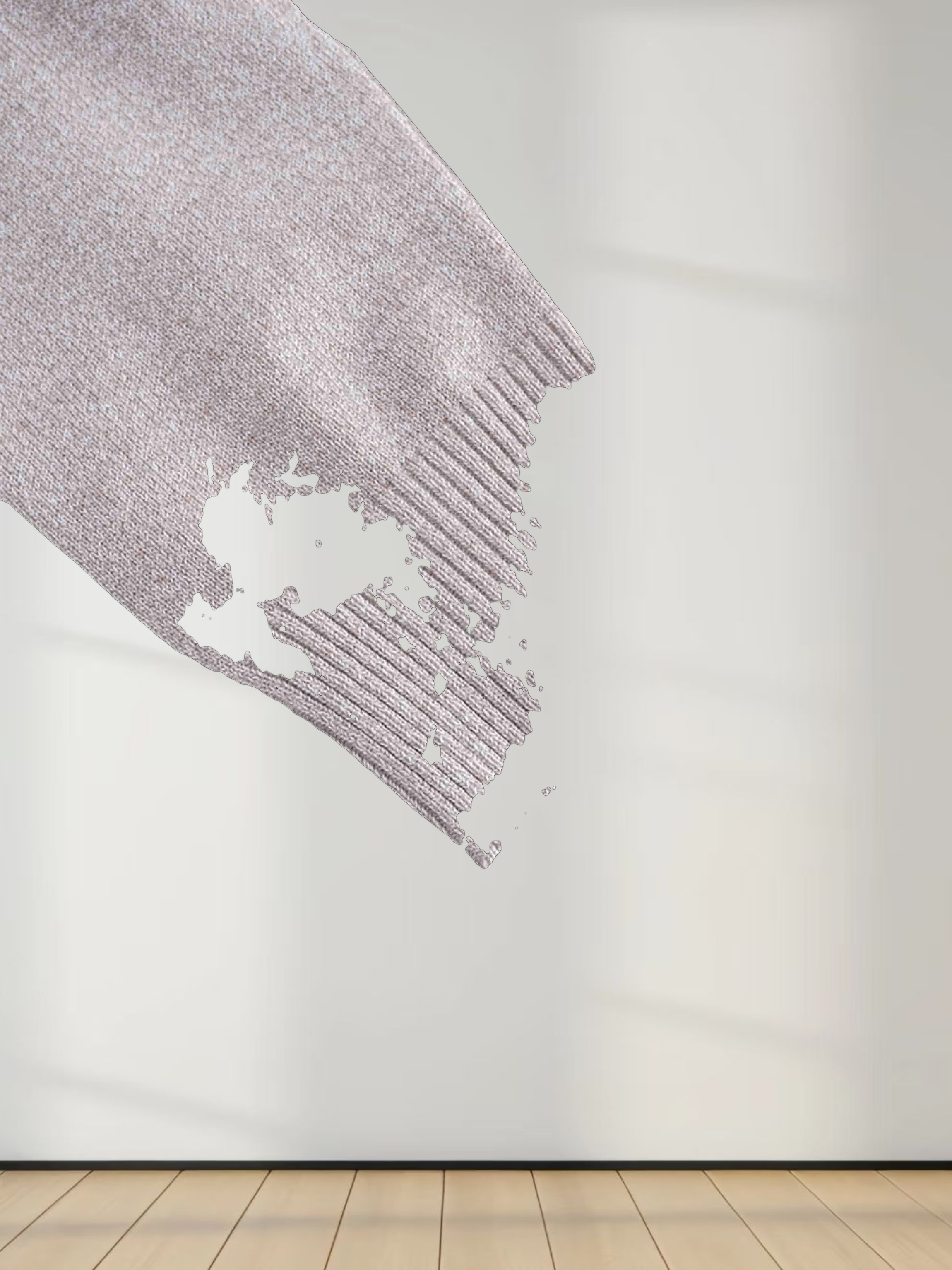 Basic Crew Sweater LS-Heathered Oatmeal