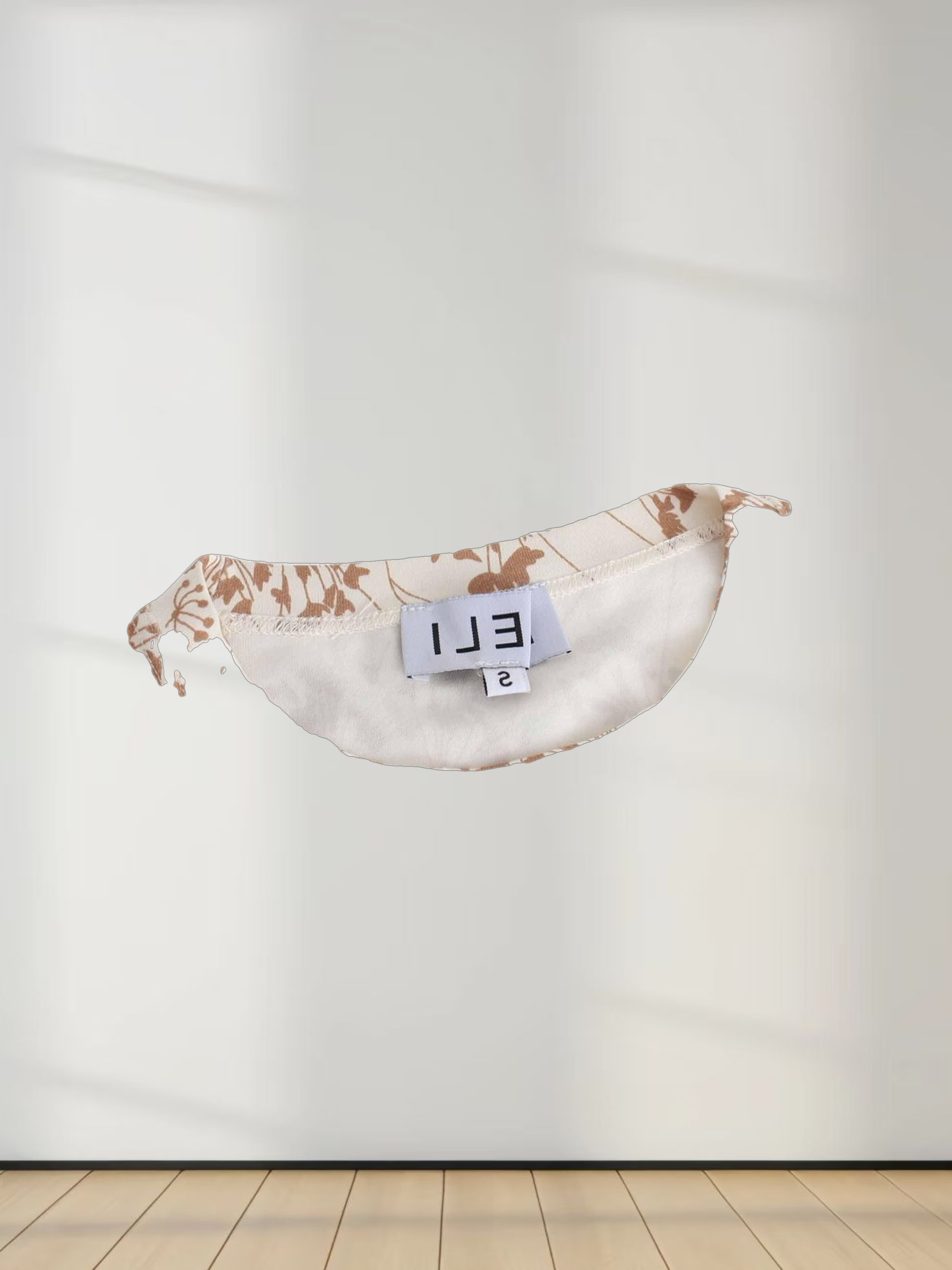 Printed Modal Tee-Tan Branches