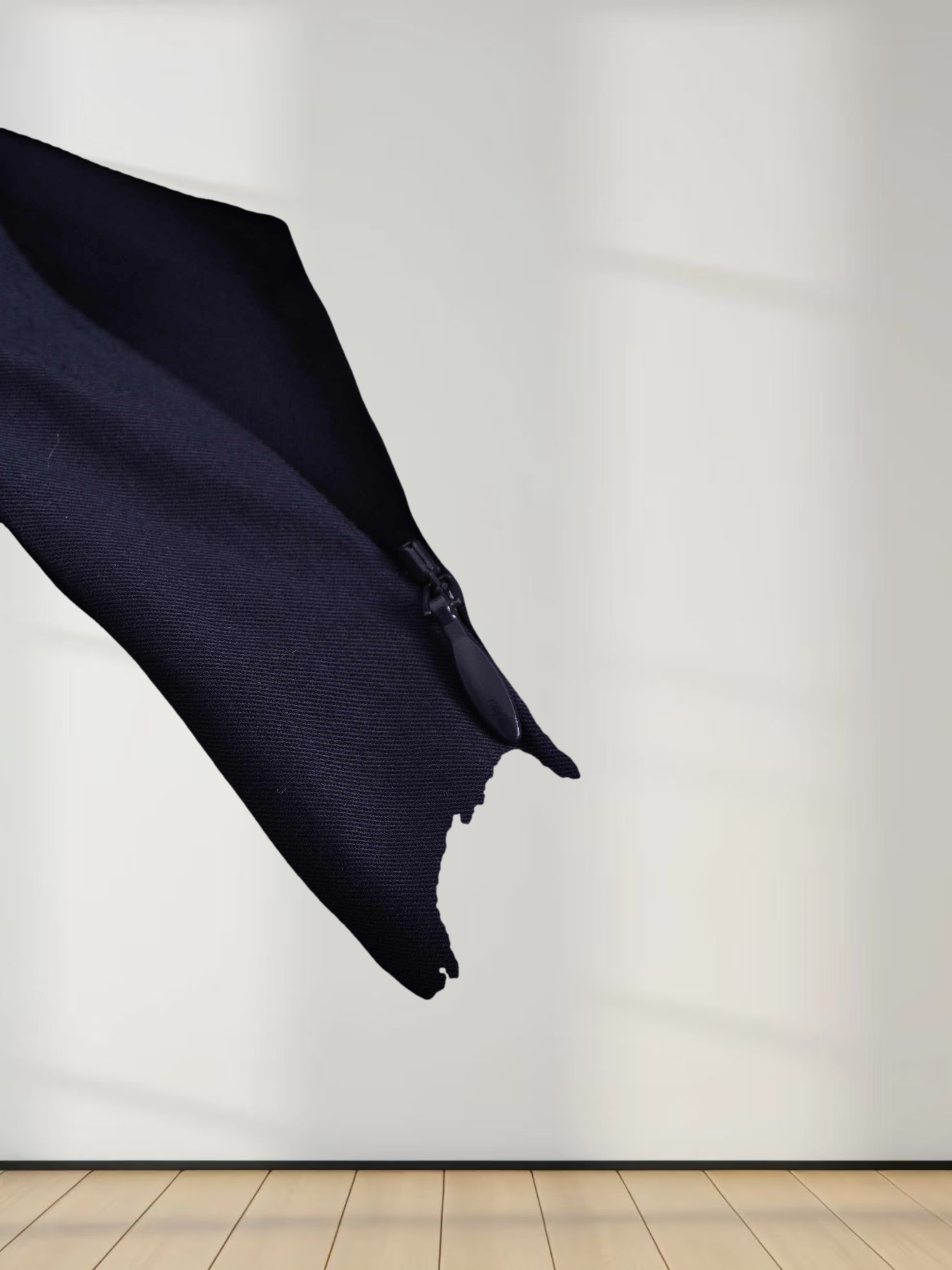 Full Pleated Skirt-Navy