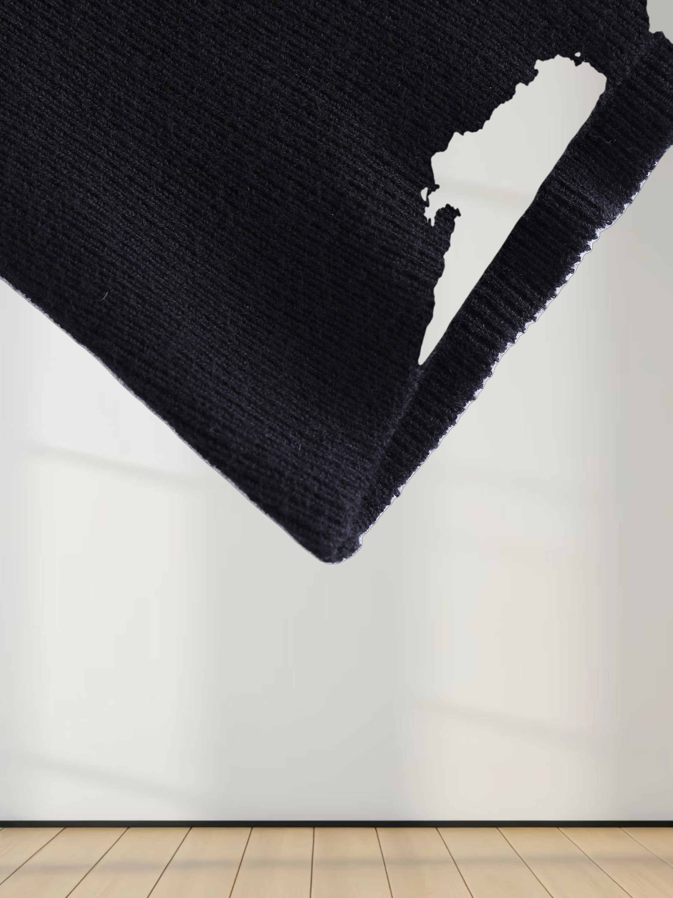 Ruched Sweater-Black