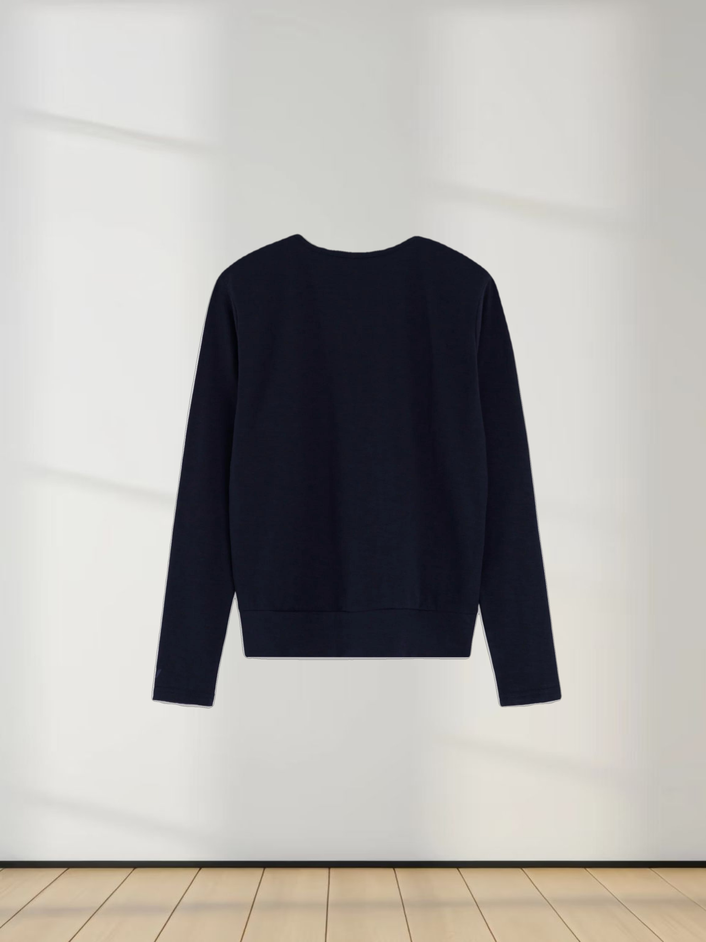 Crew Bomber Tee-Navy