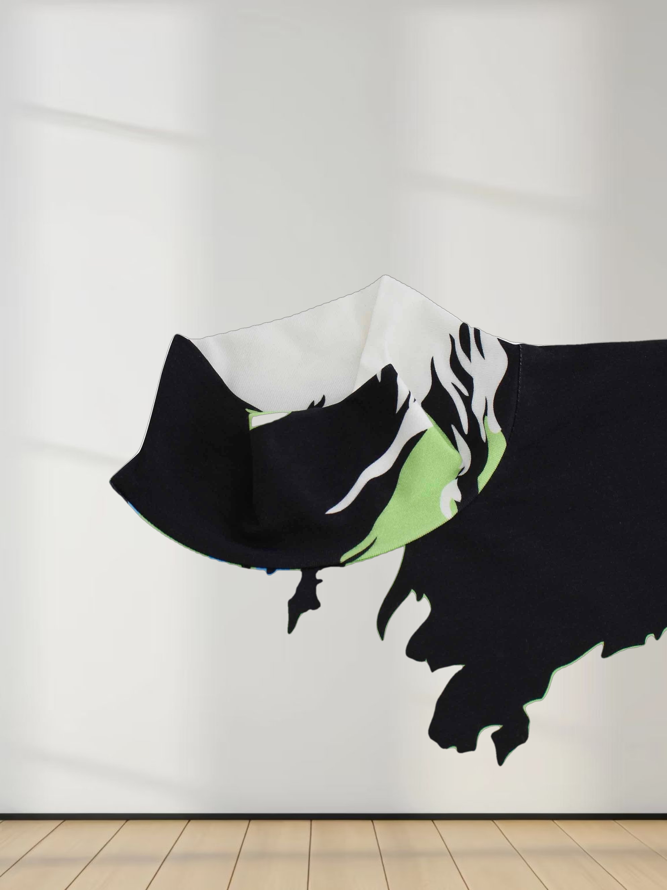 Printed Modal Turtleneck-Ice Fire