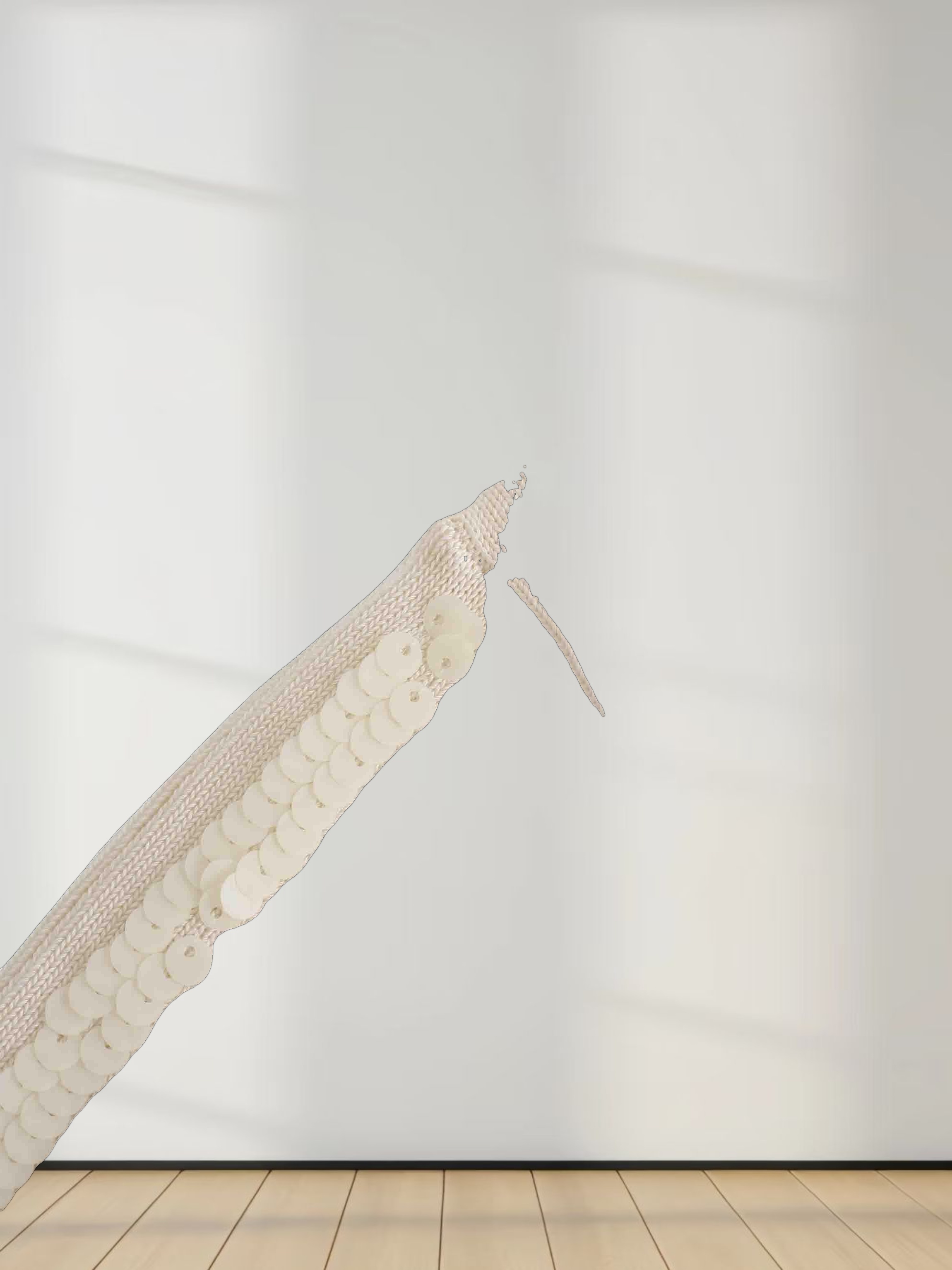 Sequin Trim Sweater-Ivory