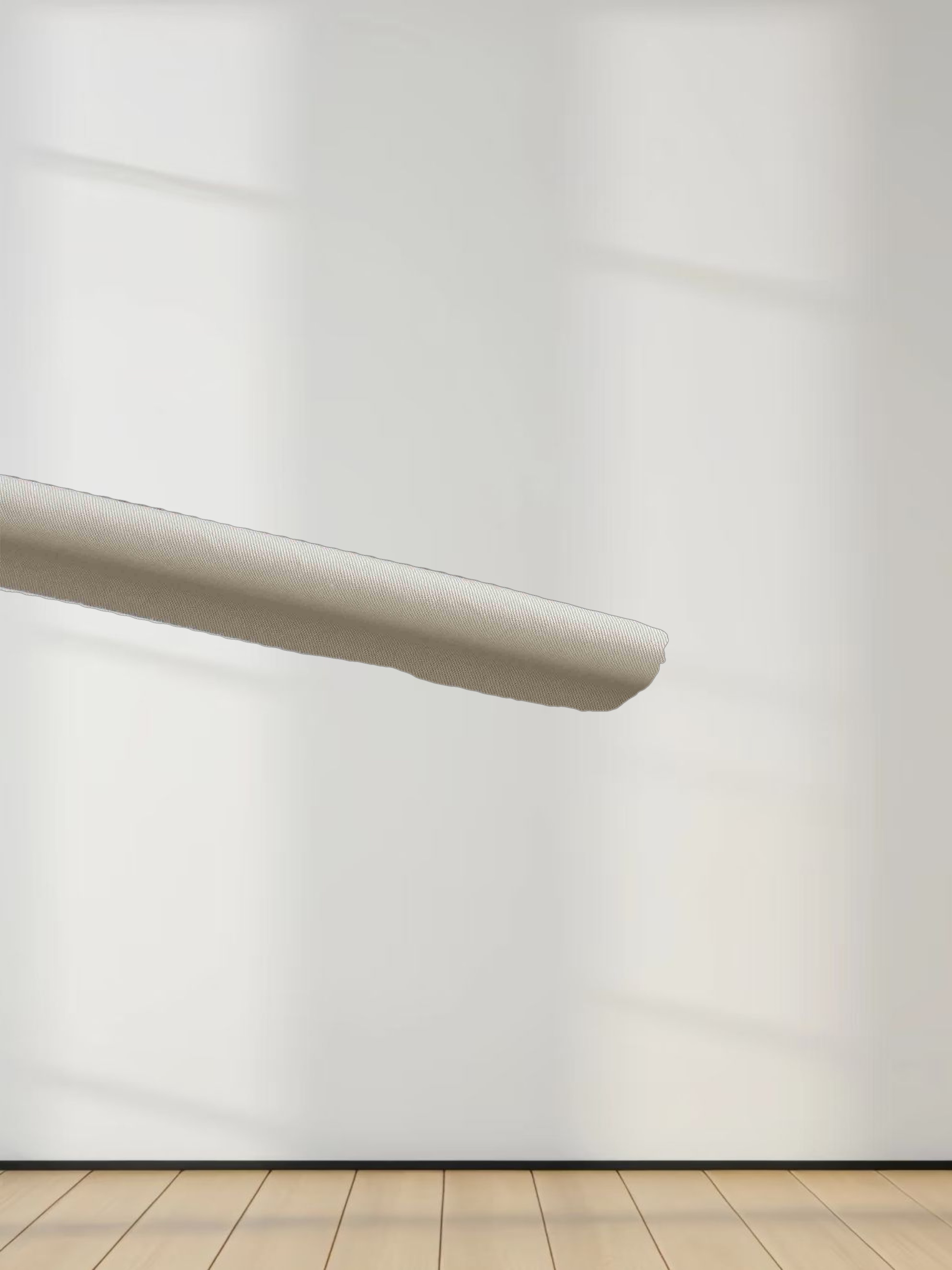 Stitch Down Cotton Pleated Skirt-Light Grey