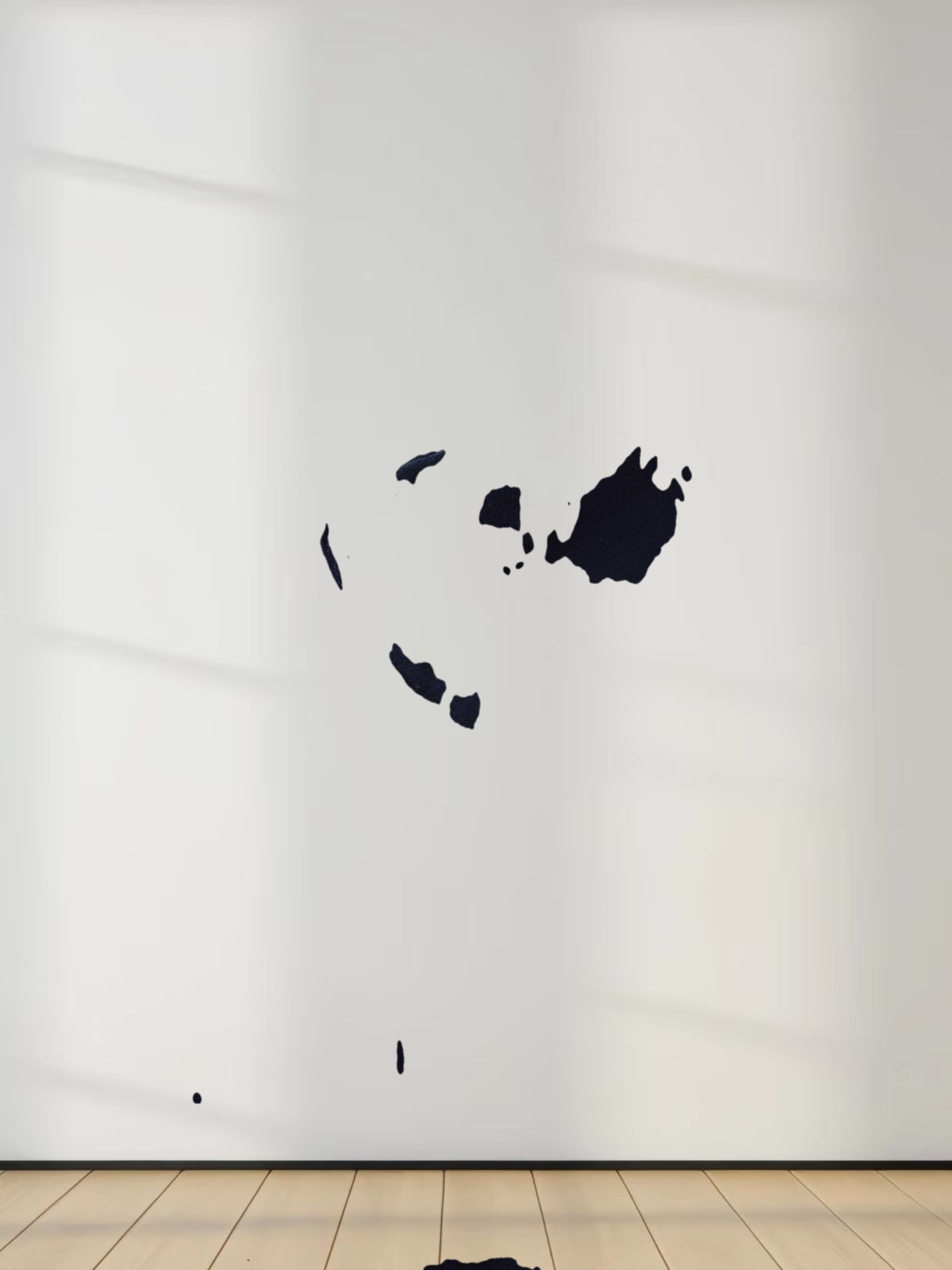 Cotton Pleated Skirt-Navy