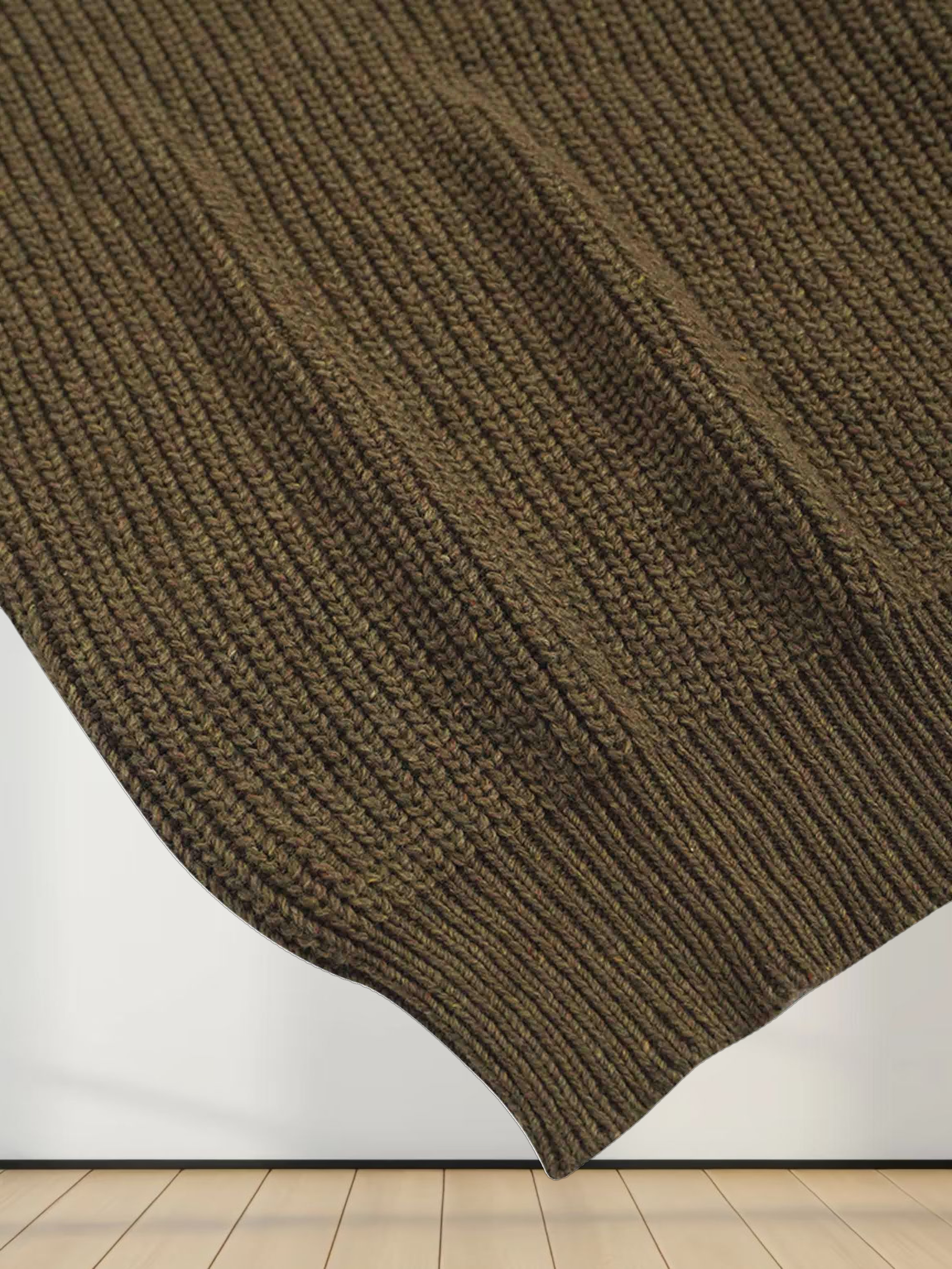 Puff Sleeve Sweater-Olive